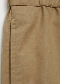 Cotton-linen blend bermuda shorts — Beige 10