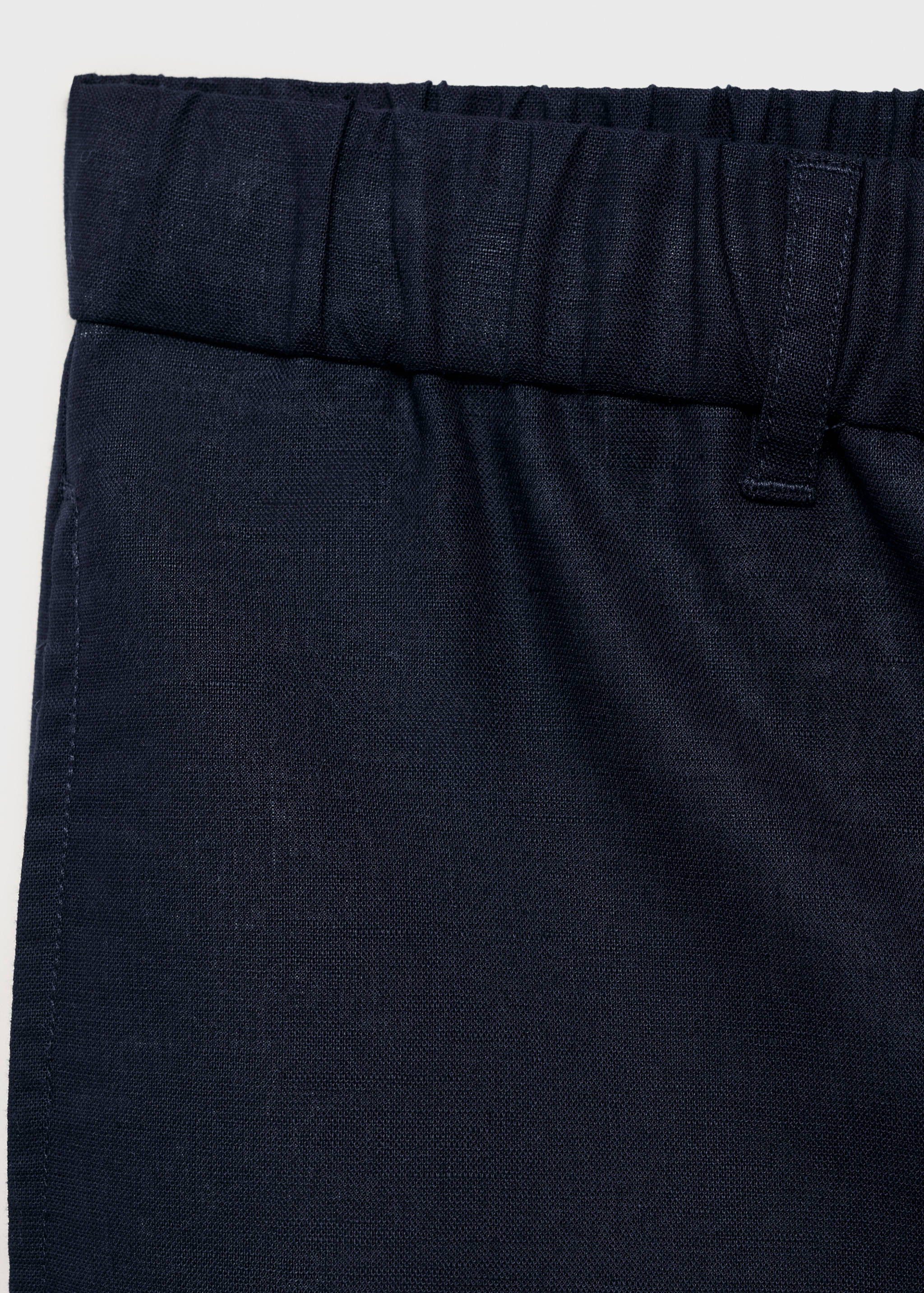 Cotton-linen blend bermuda shorts - Details of the article 8
