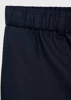 Cotton-linen blend bermuda shorts — Petrol Blue 8