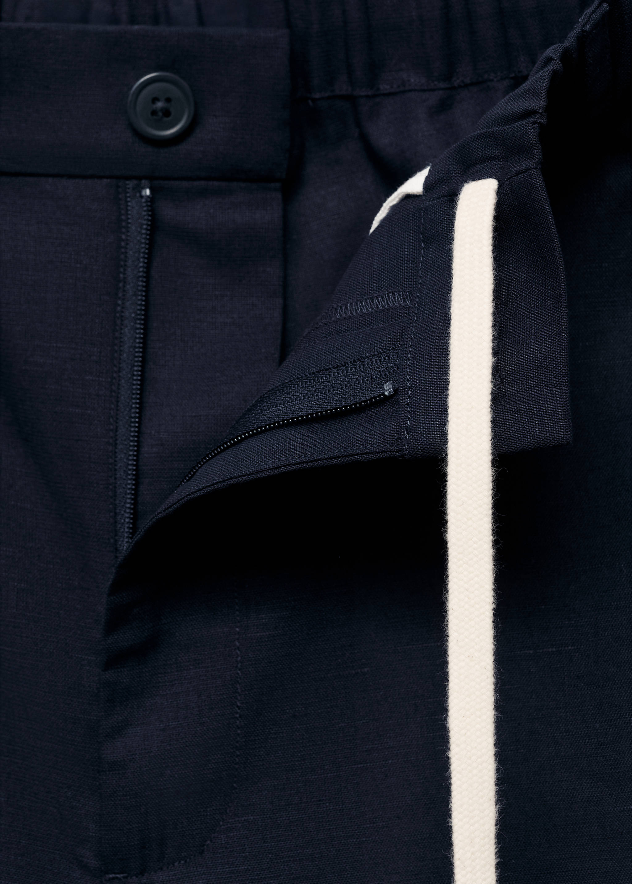 Cotton-linen blend bermuda shorts - Details of the article 0