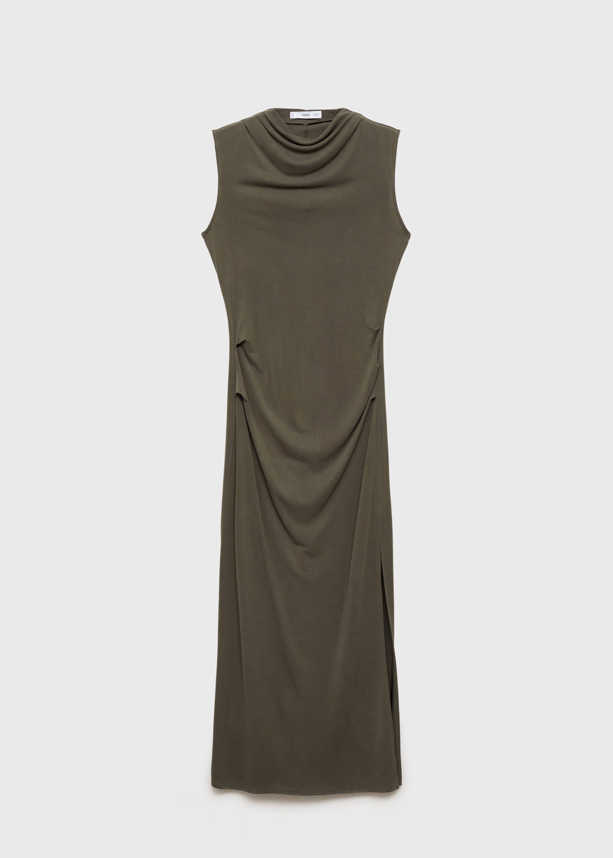 Draped neck modal dress - Article without model