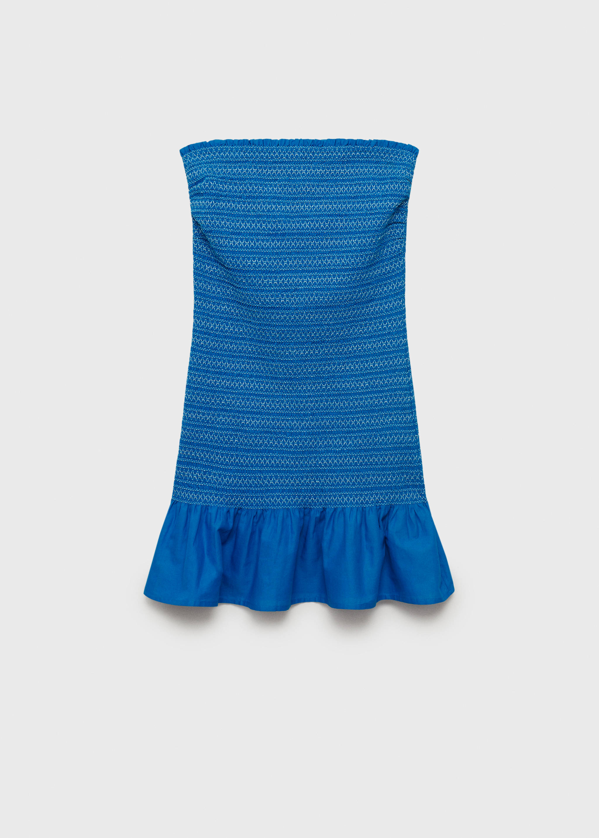 Embroidered flounce dress - Article without model