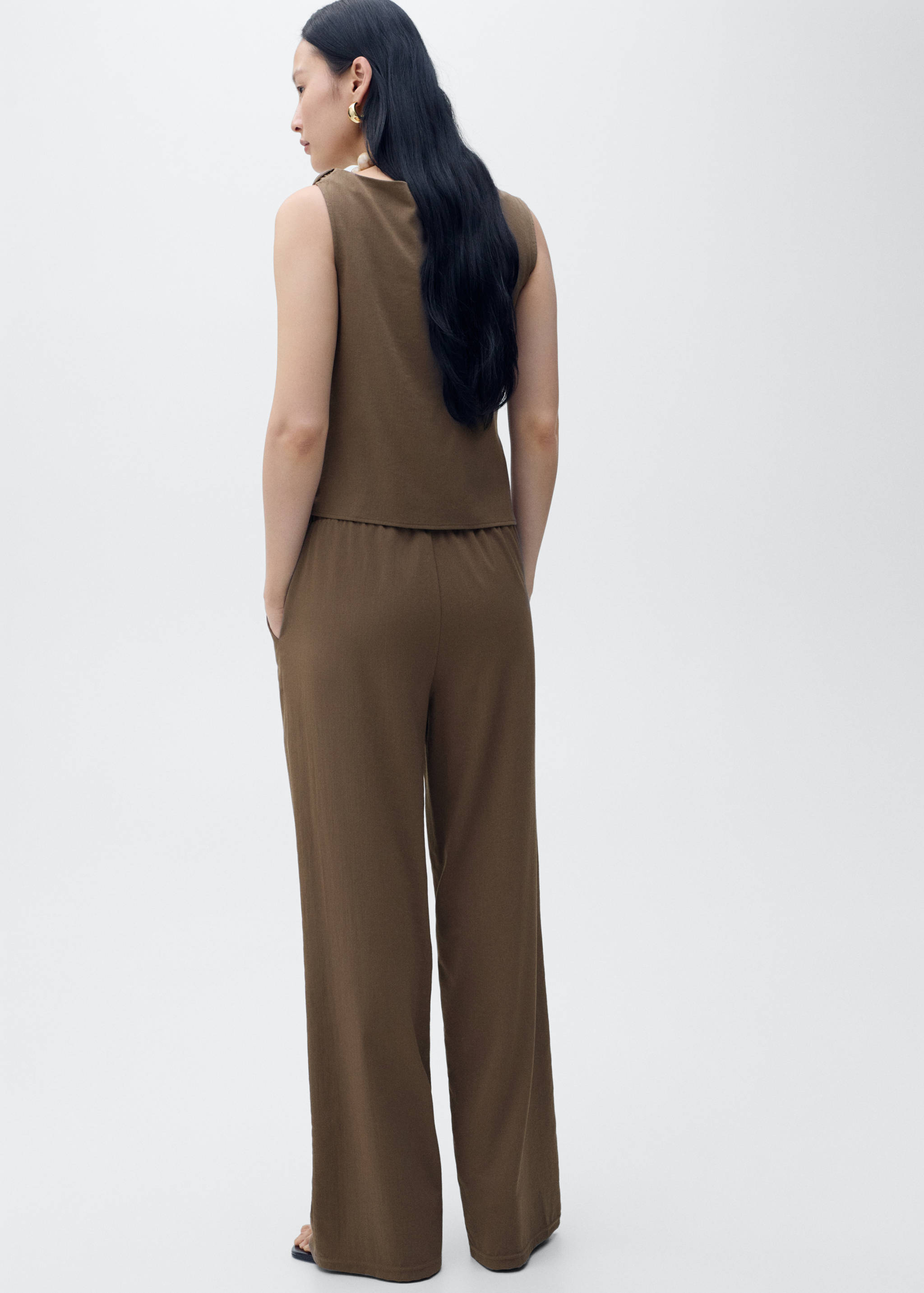 Bow straight trousers - Reverse of the article