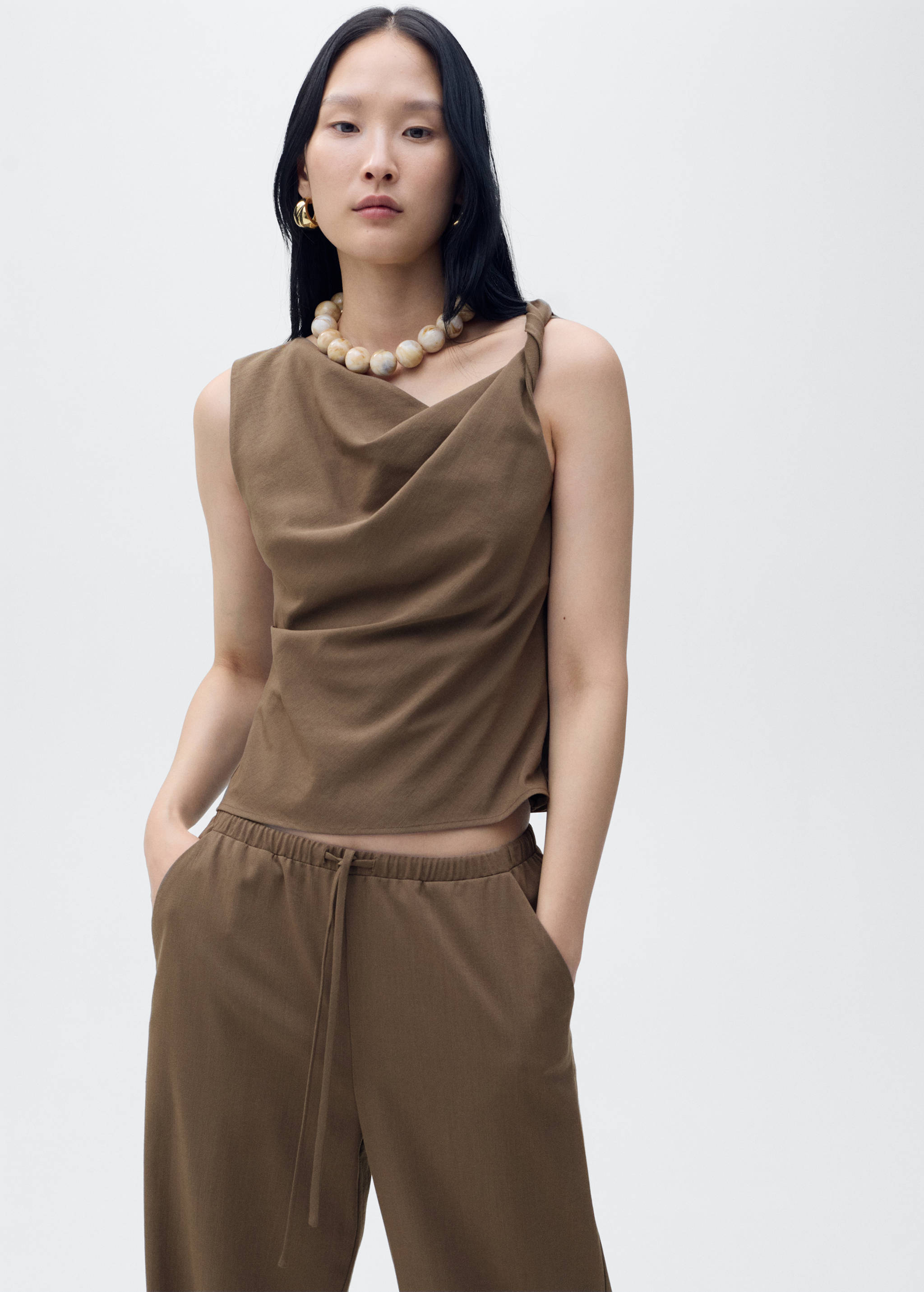 Bow straight trousers - Details of the article 1