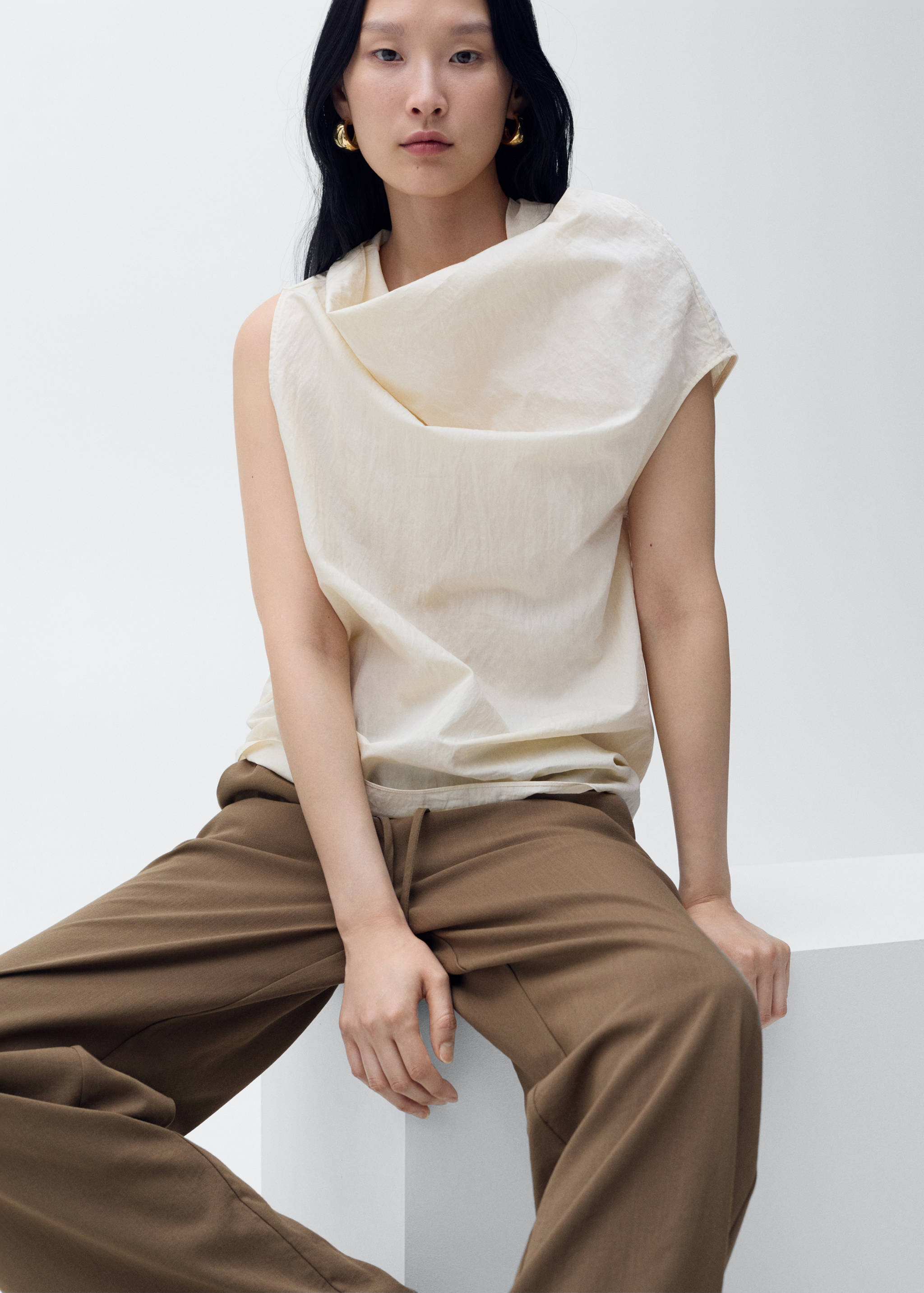 Bow straight trousers - Details of the article 2