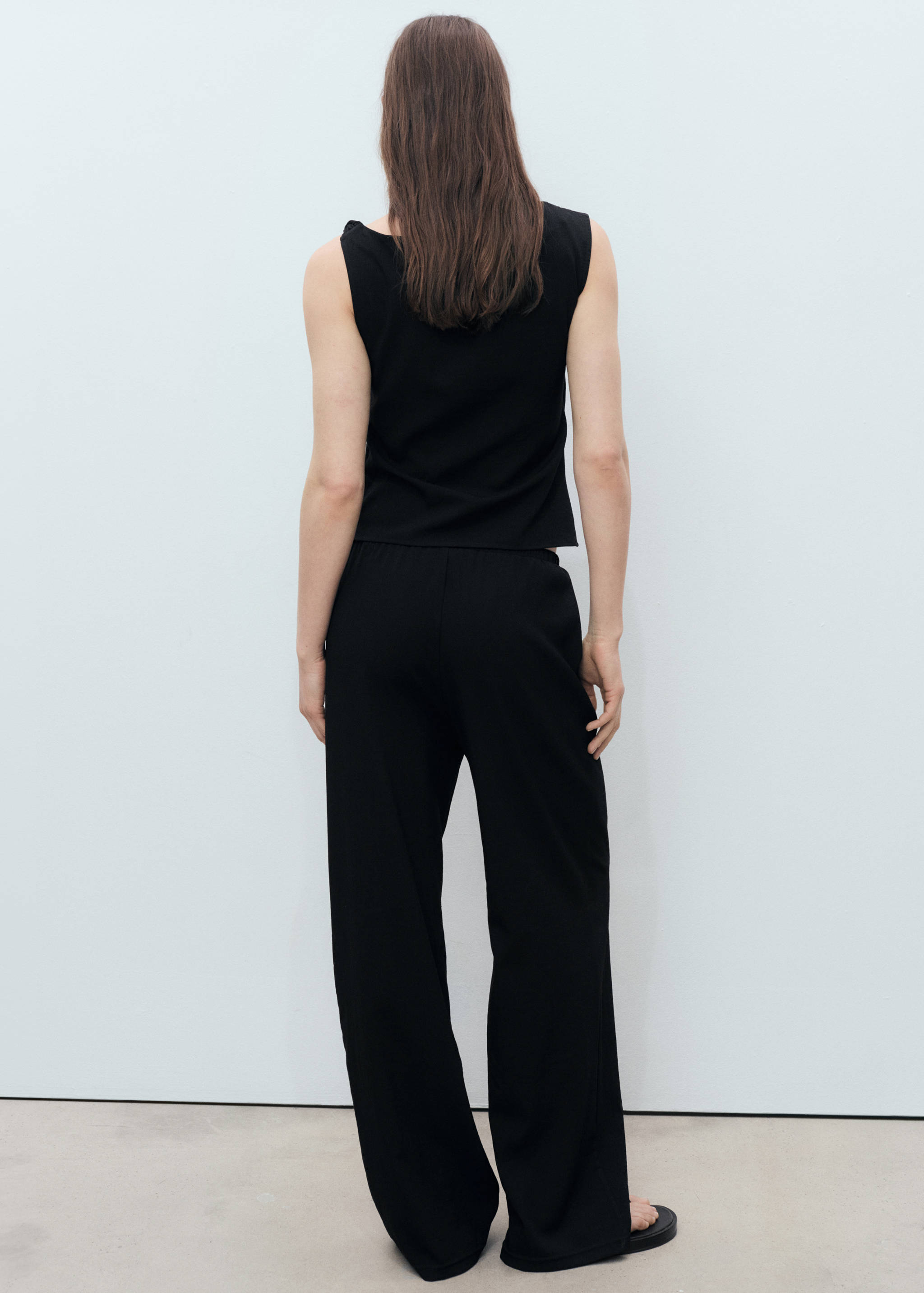 Bow straight trousers - Reverse of the article
