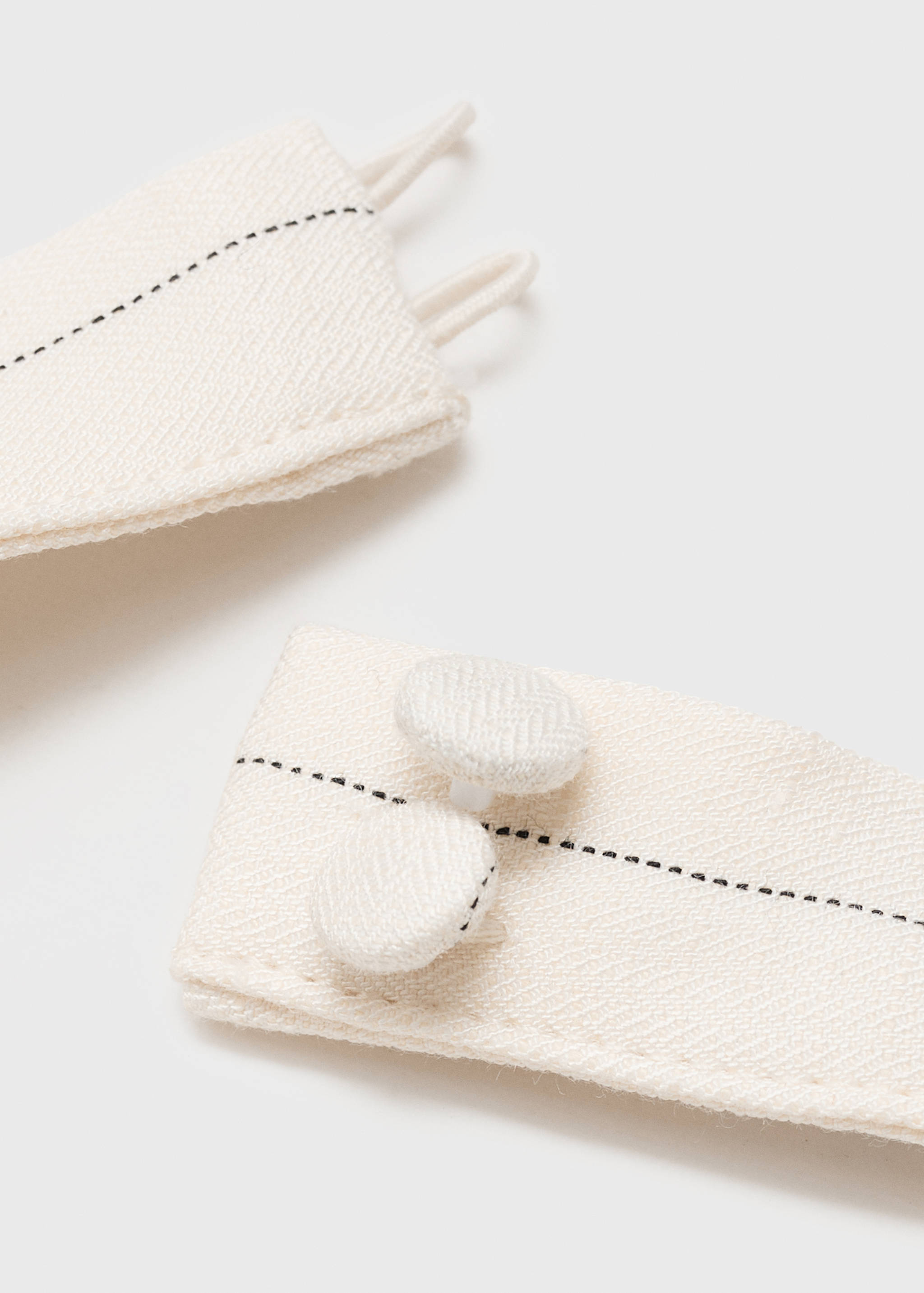 Striped halter-neck top - Details of the article 0