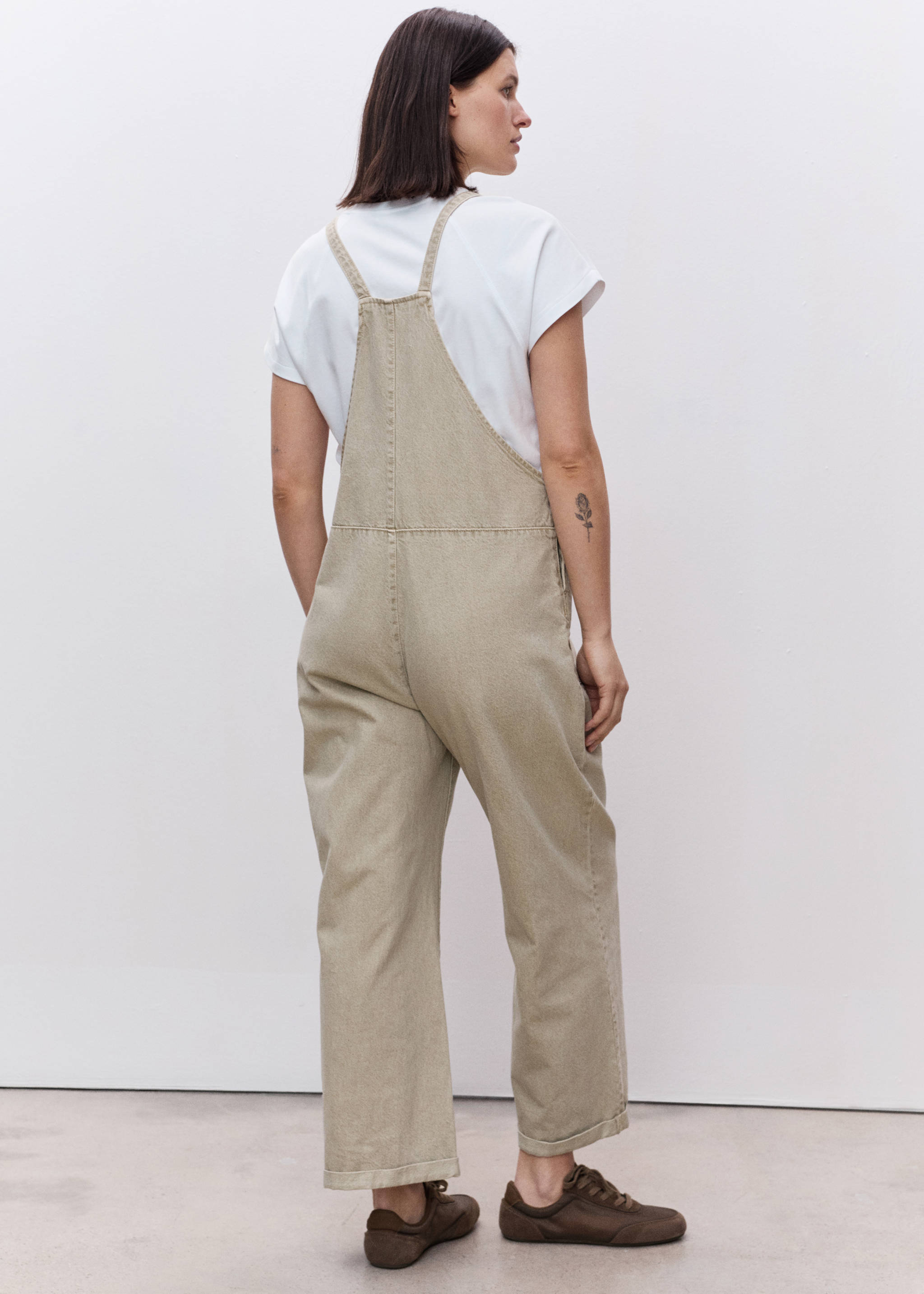 Maternity denim dungarees - Reverse of the article