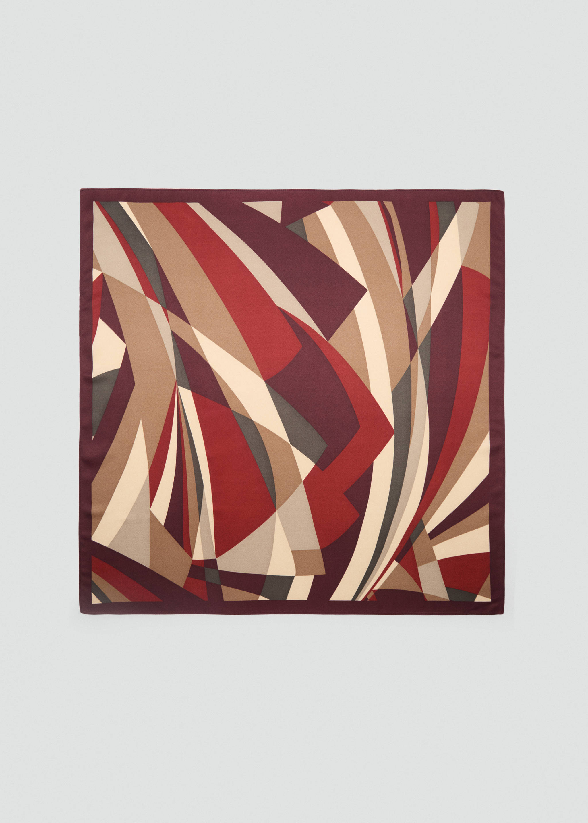 几何印花方巾 - null