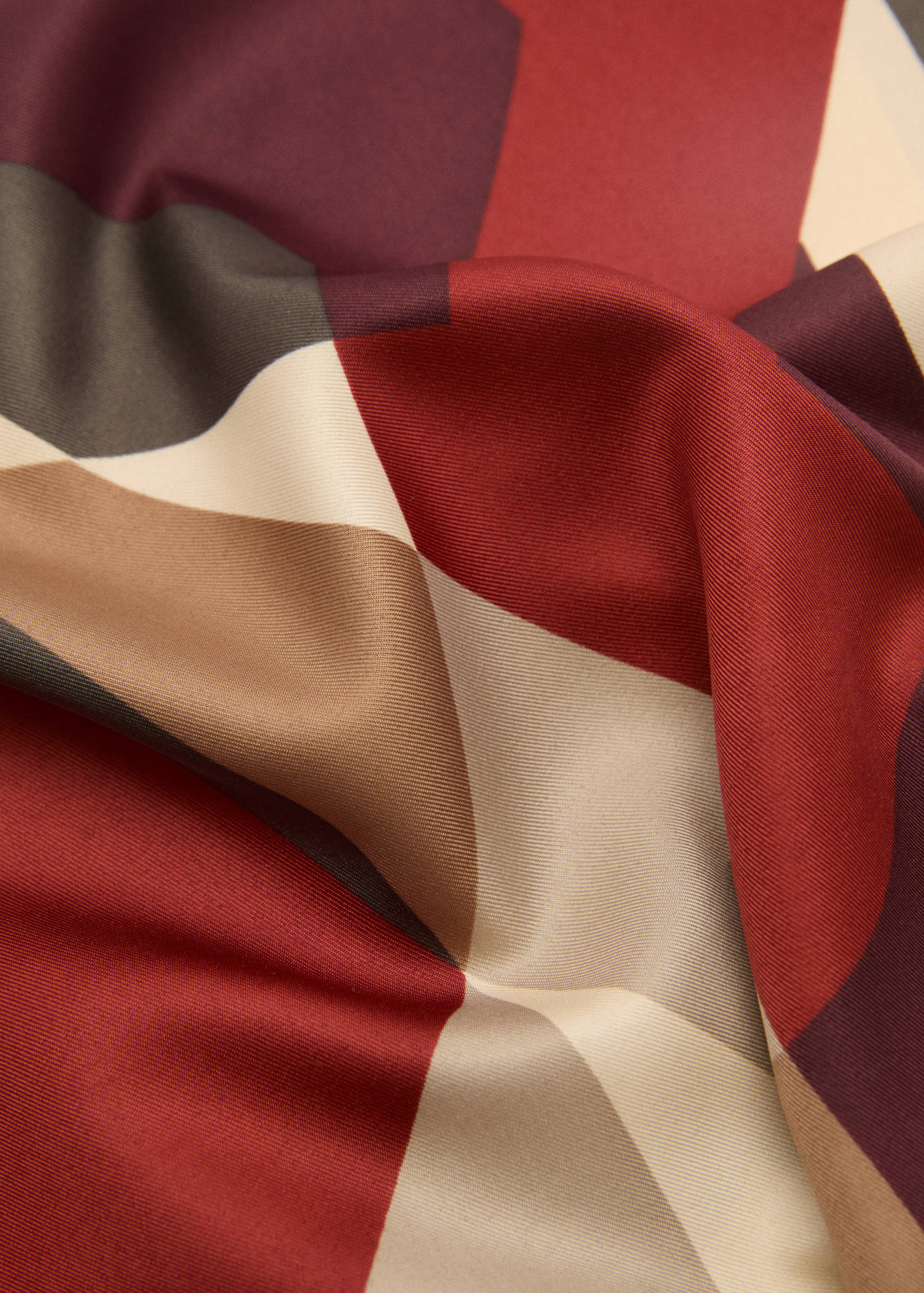 几何印花方巾 - null