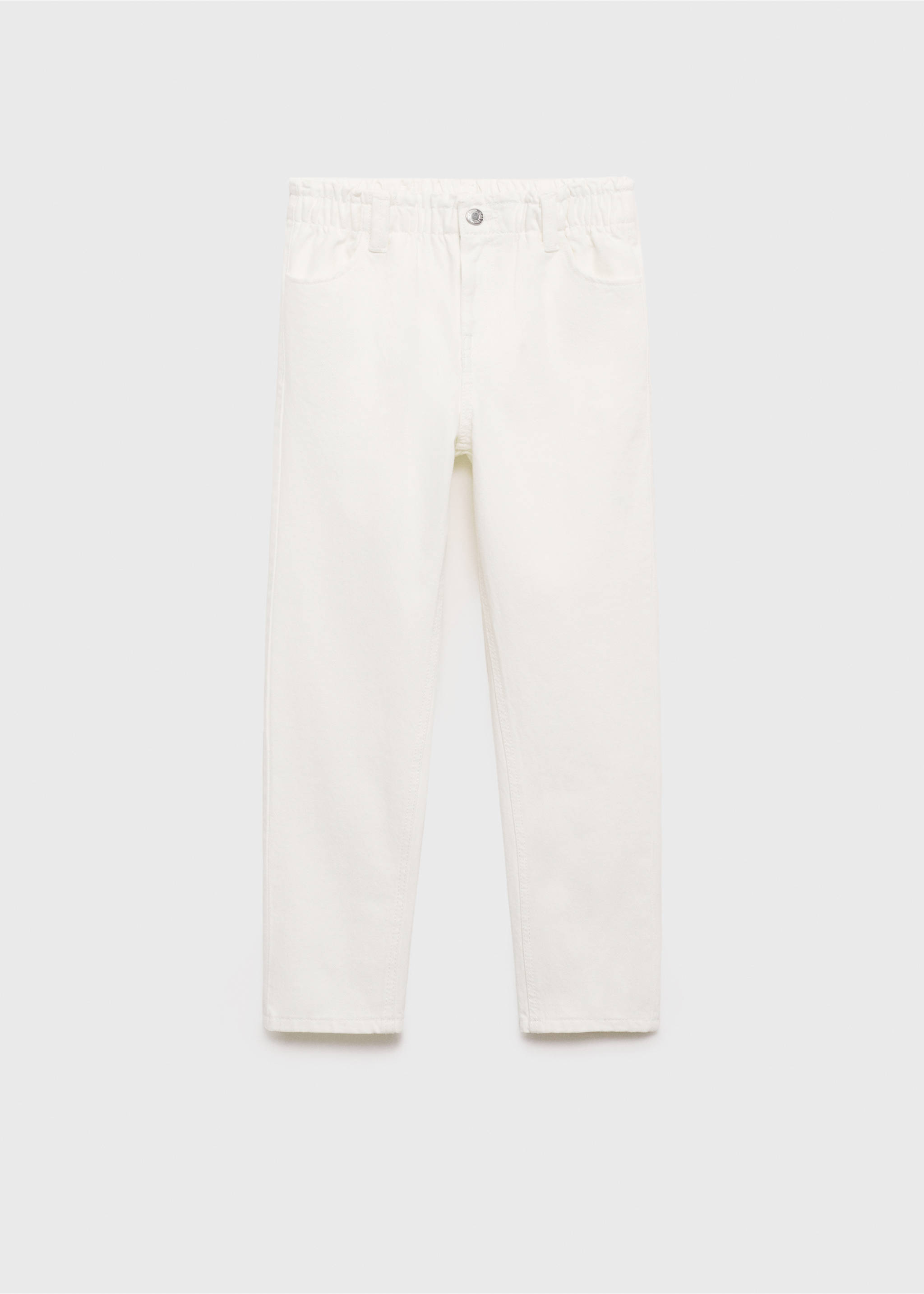 Paperbag jeans - Article without model, Off White. Ref: 87090413-00.