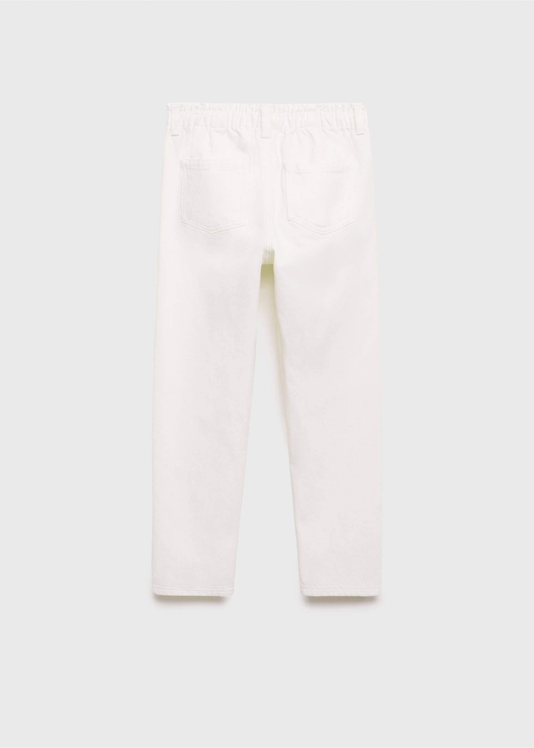 Paperbag jeans - Reverse of the article, Off White. Ref: 87090413-00.