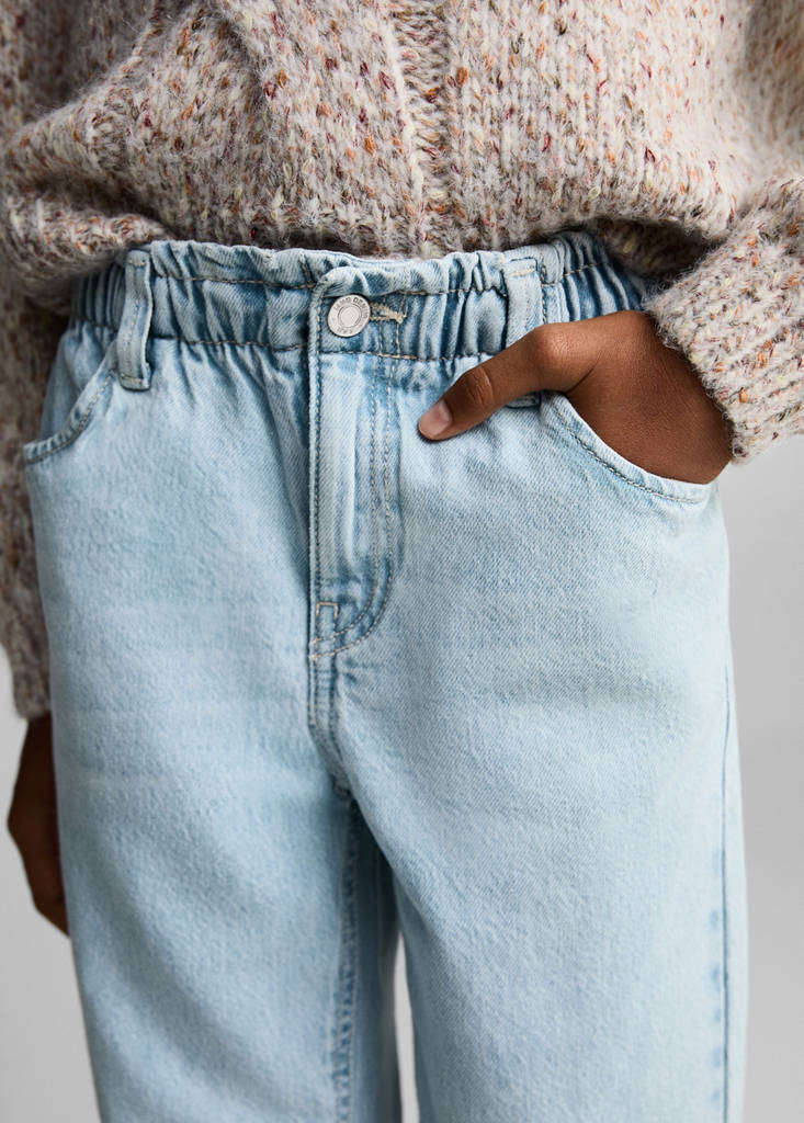 Paperbag jeans — Light Blue