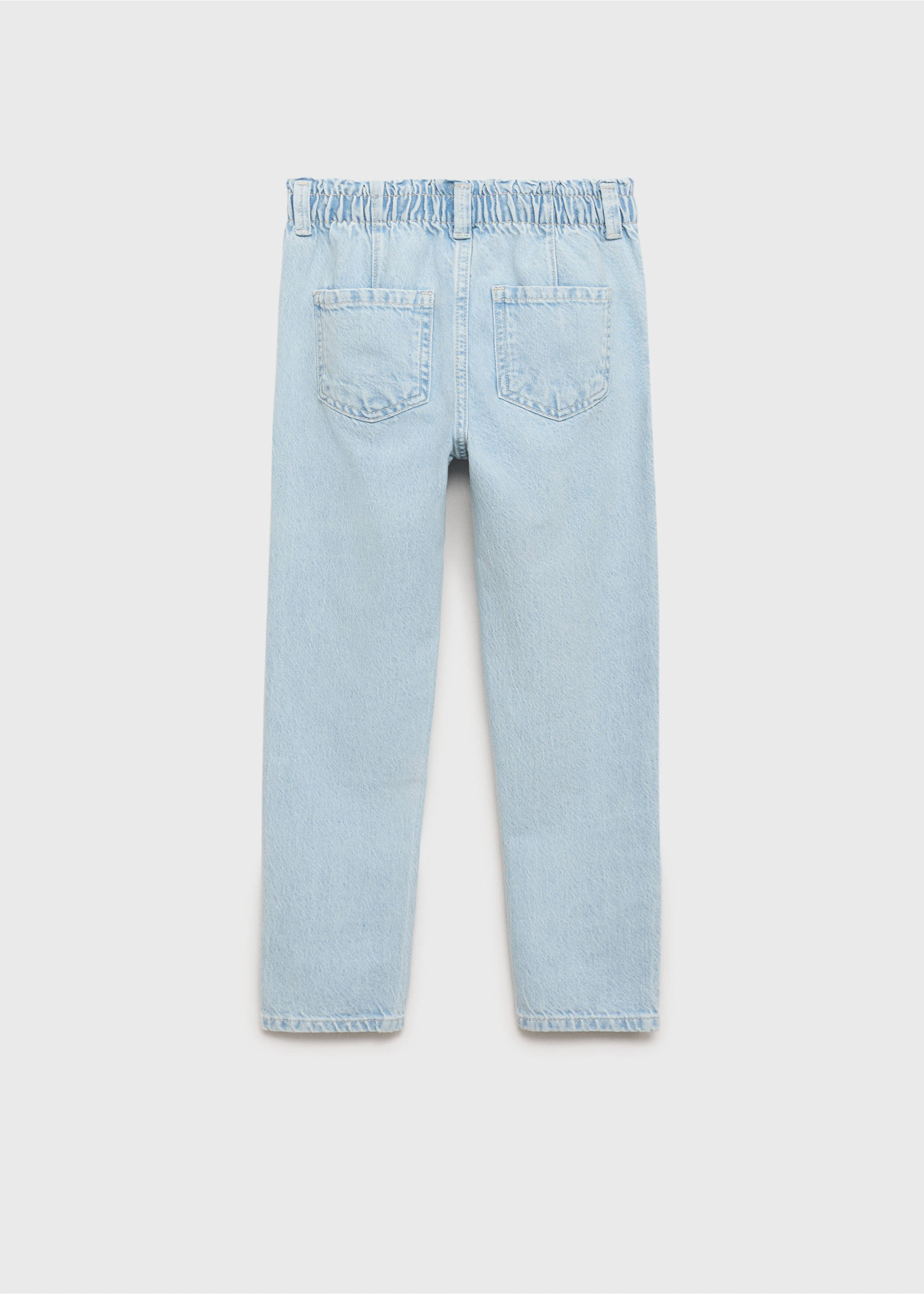 Paperbag jeans - Reverse of the article, Light Blue. Ref: 87090413-00.