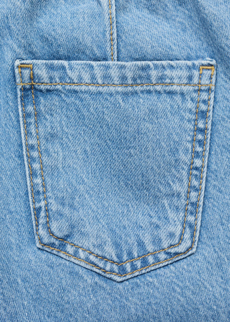 Paperbag jeans — Medium Blue