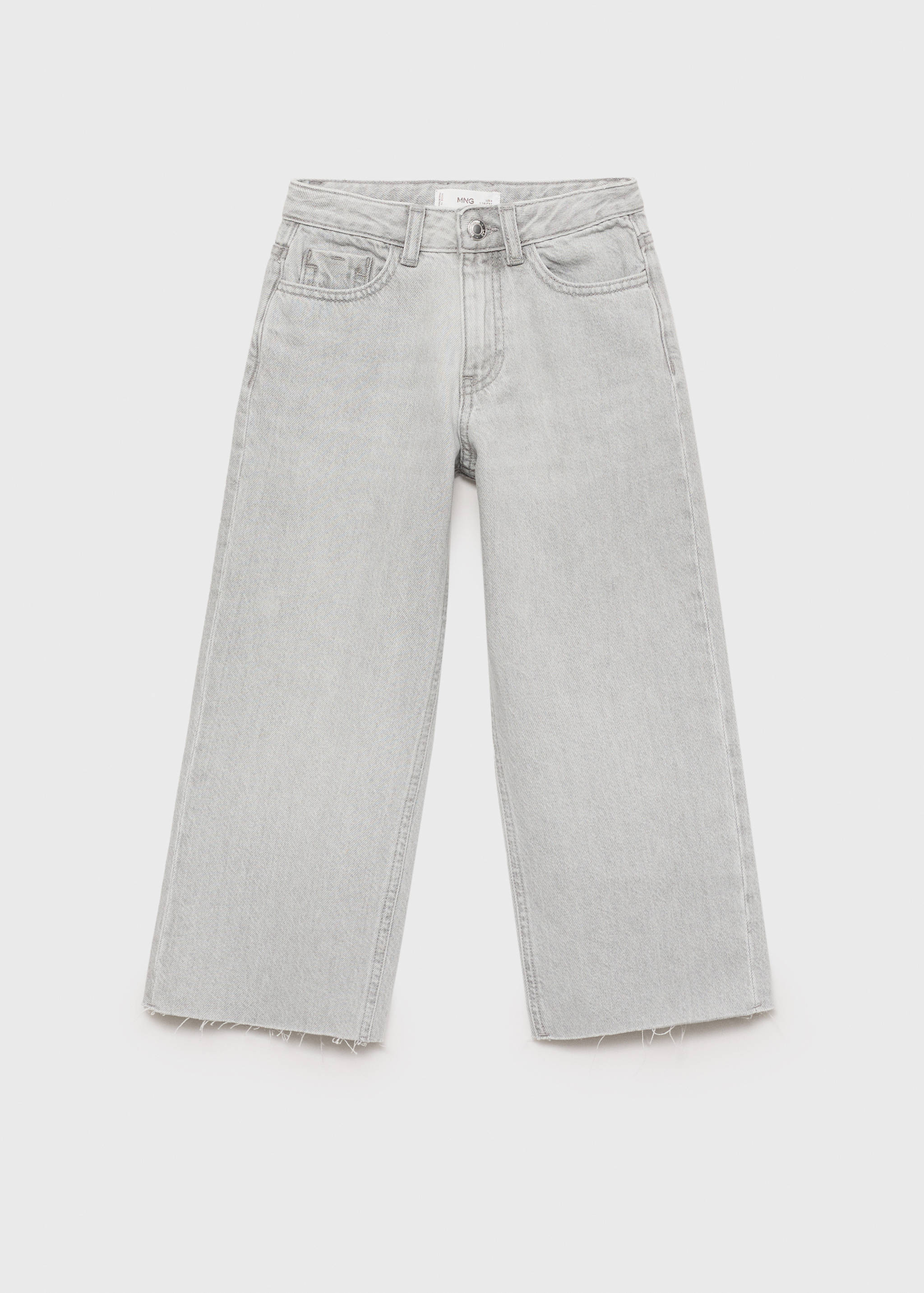 Frayed hem culotte jeans - Article without model