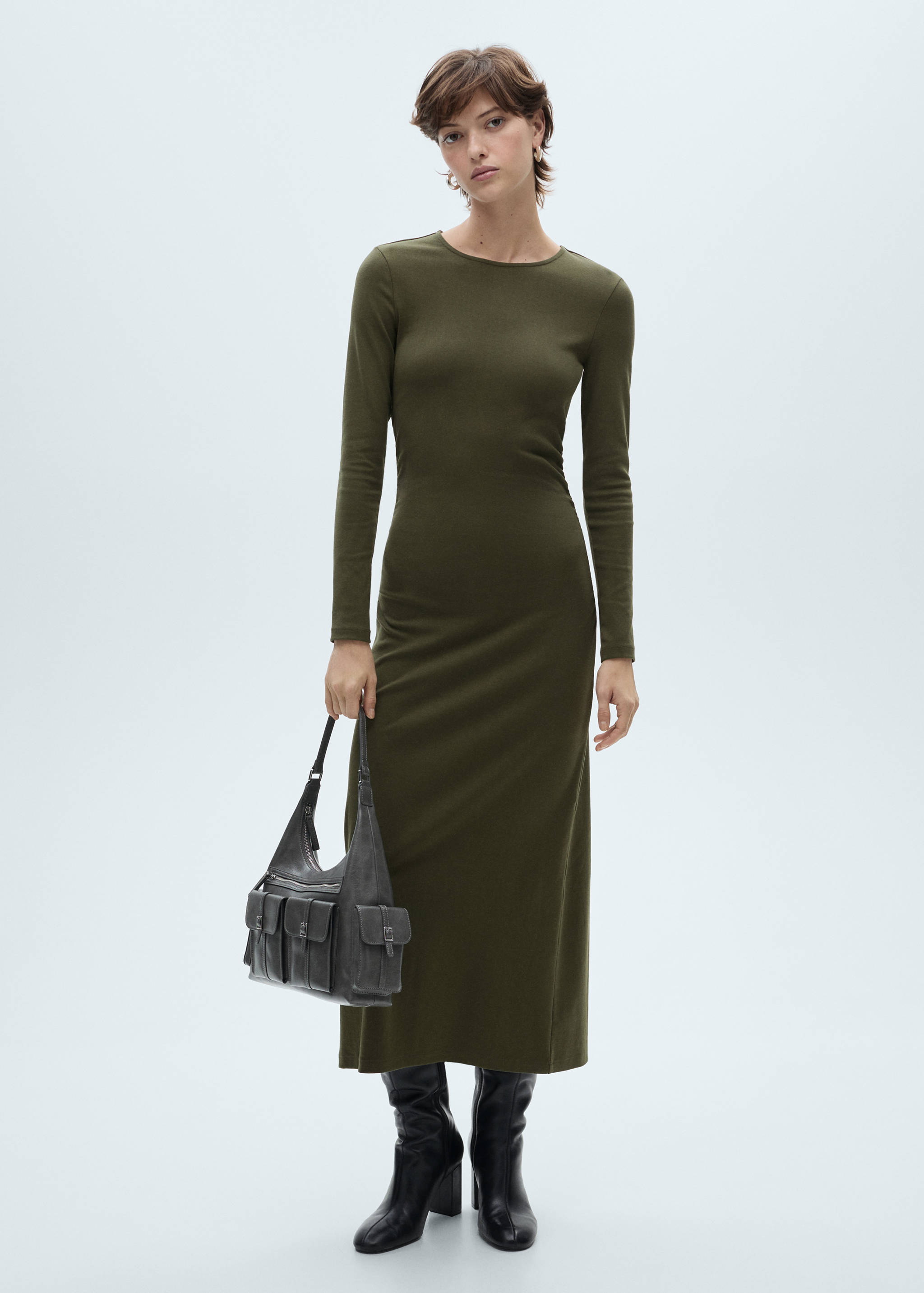 Knit midi dress - General plane