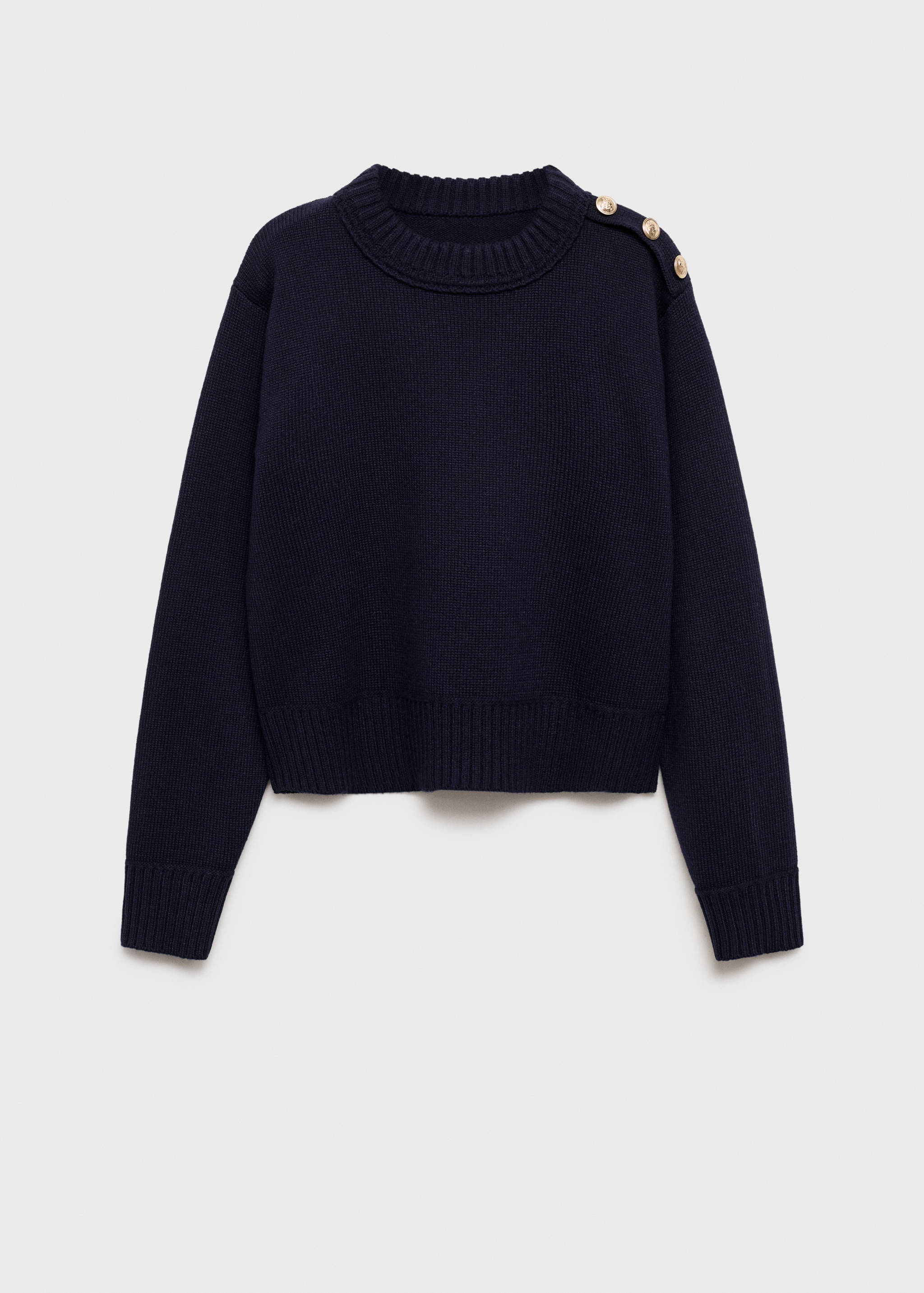 Knitted sweater with jewel buttons - Article without model