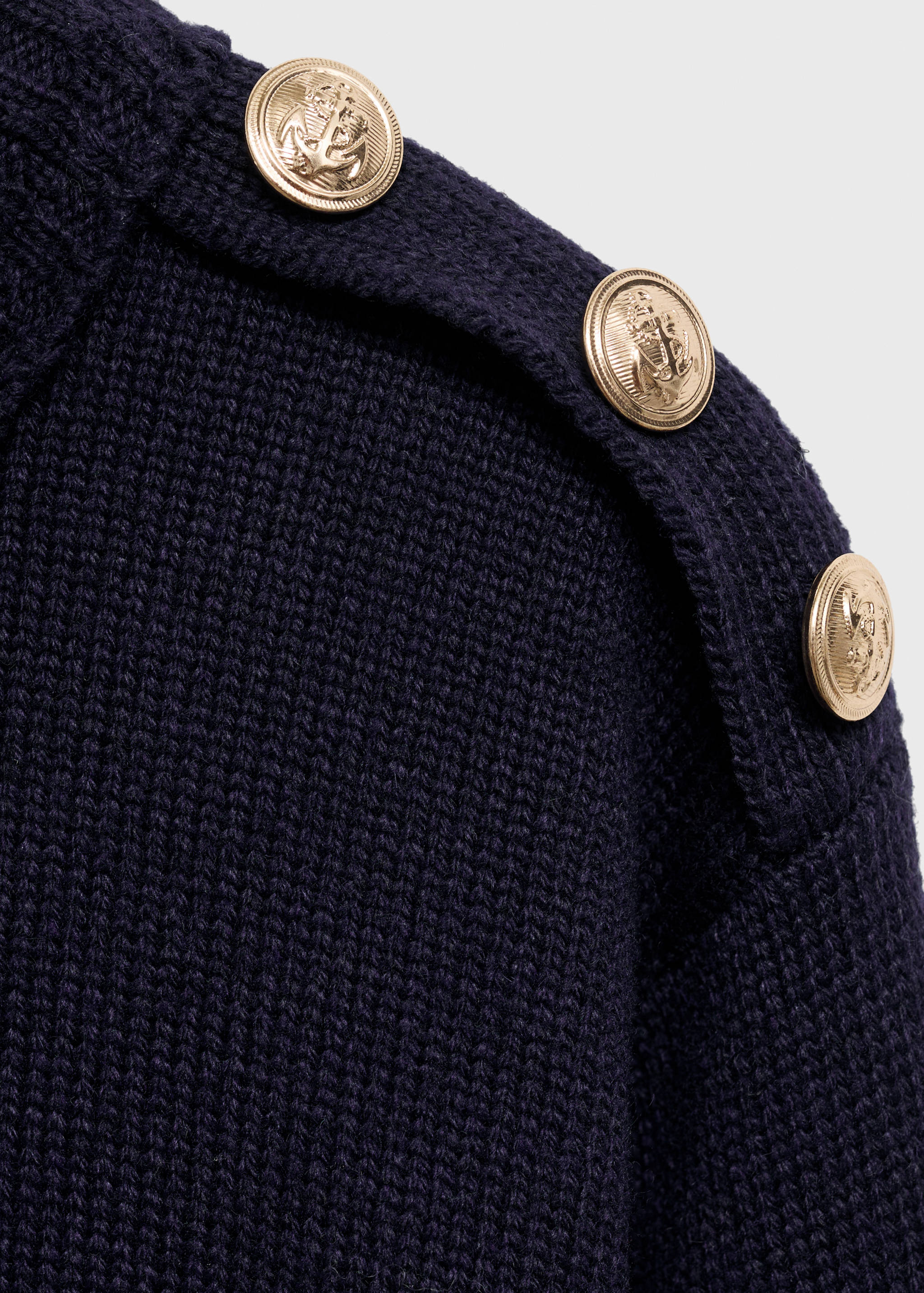 Knitted sweater with jewel buttons - Details of the article 8