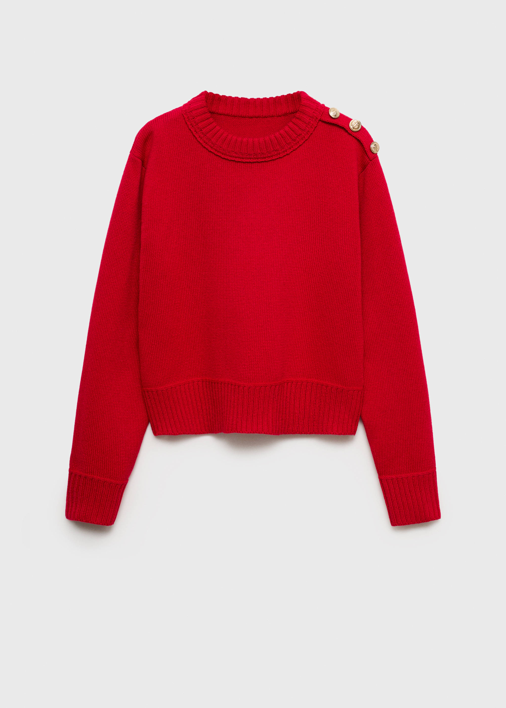 Knitted sweater with jewel buttons - Article without model