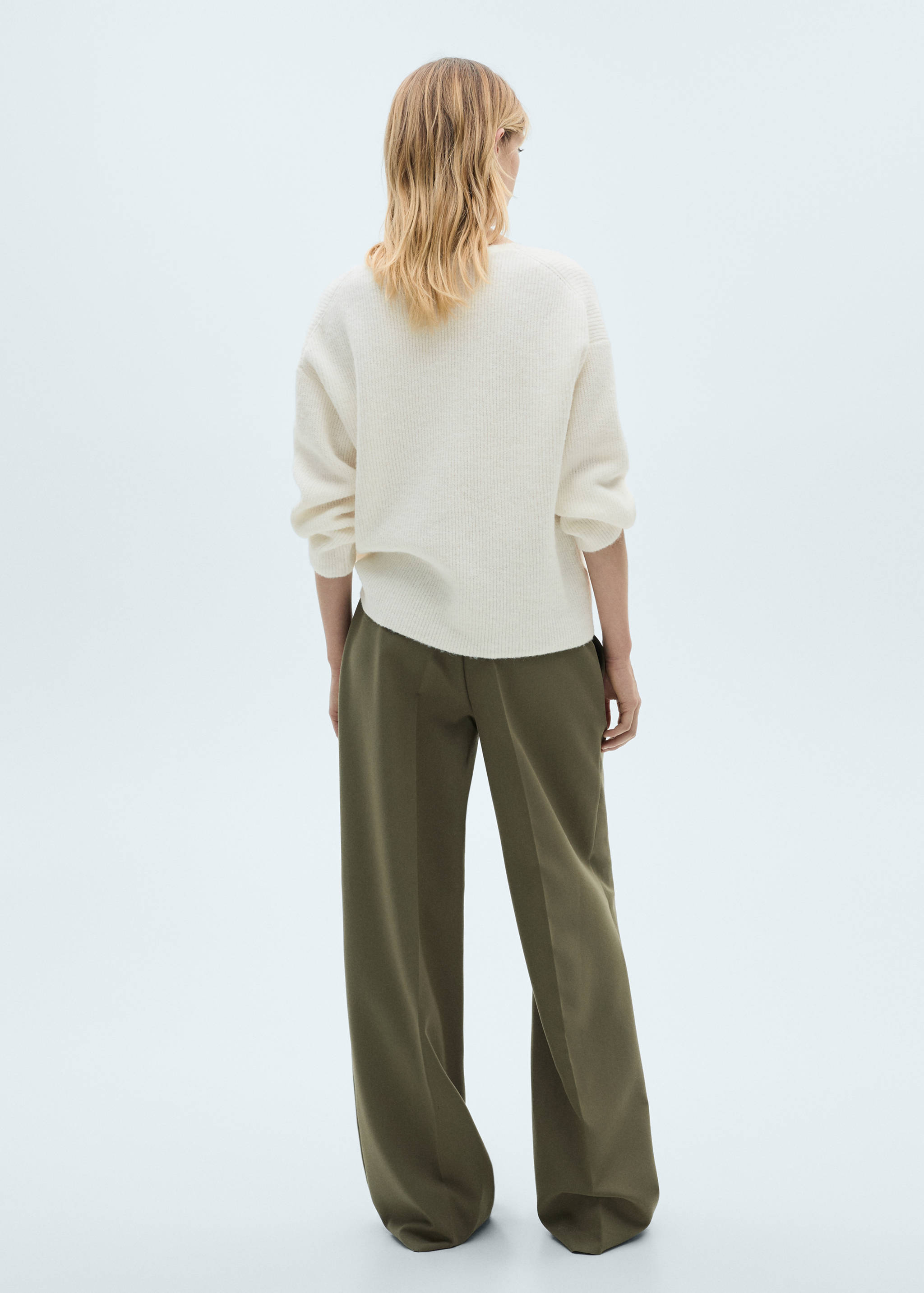 Пуловер из трикотажа - Обратная сторона изделия