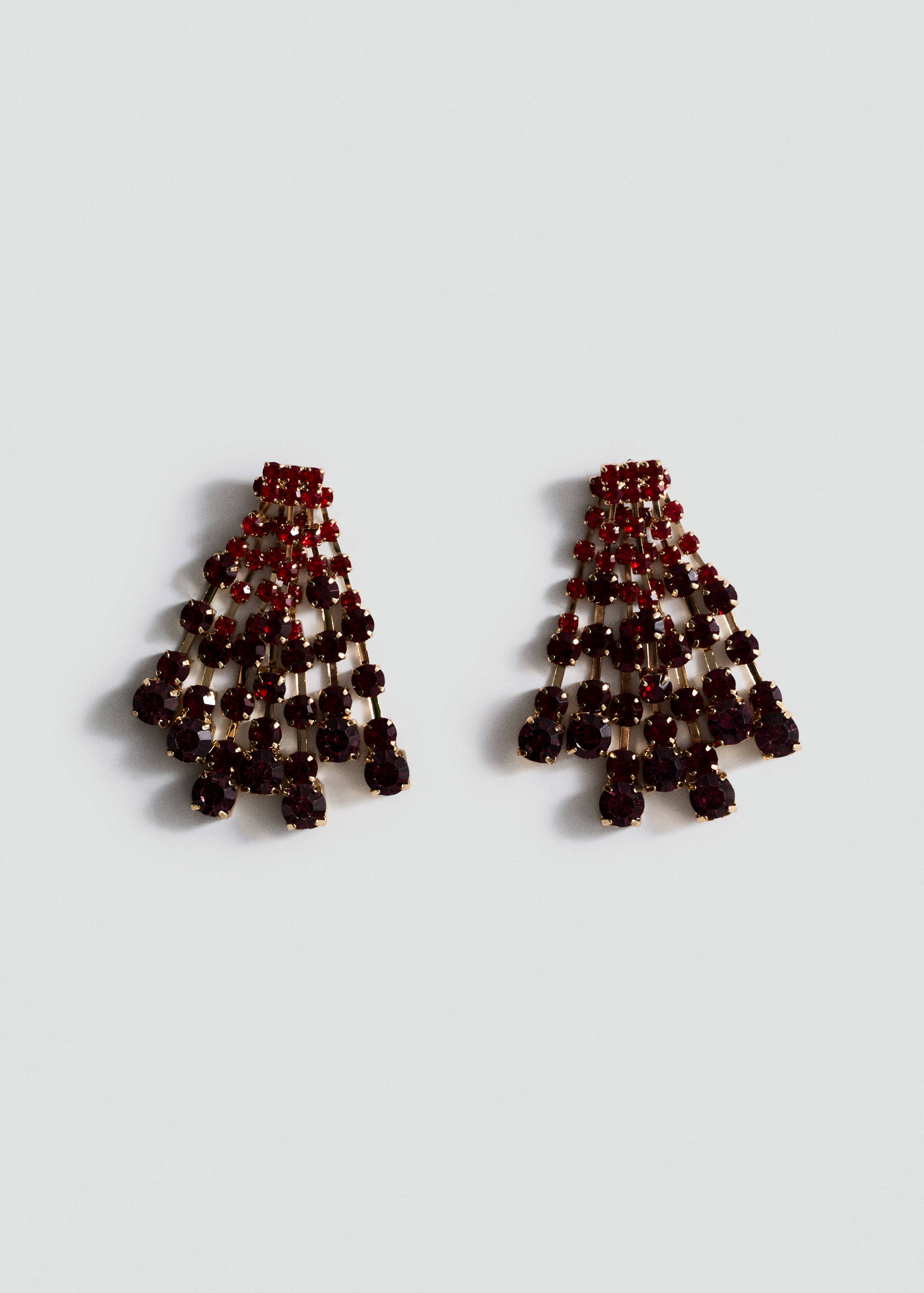 Cascade earrings with faceted crystals - Article without model