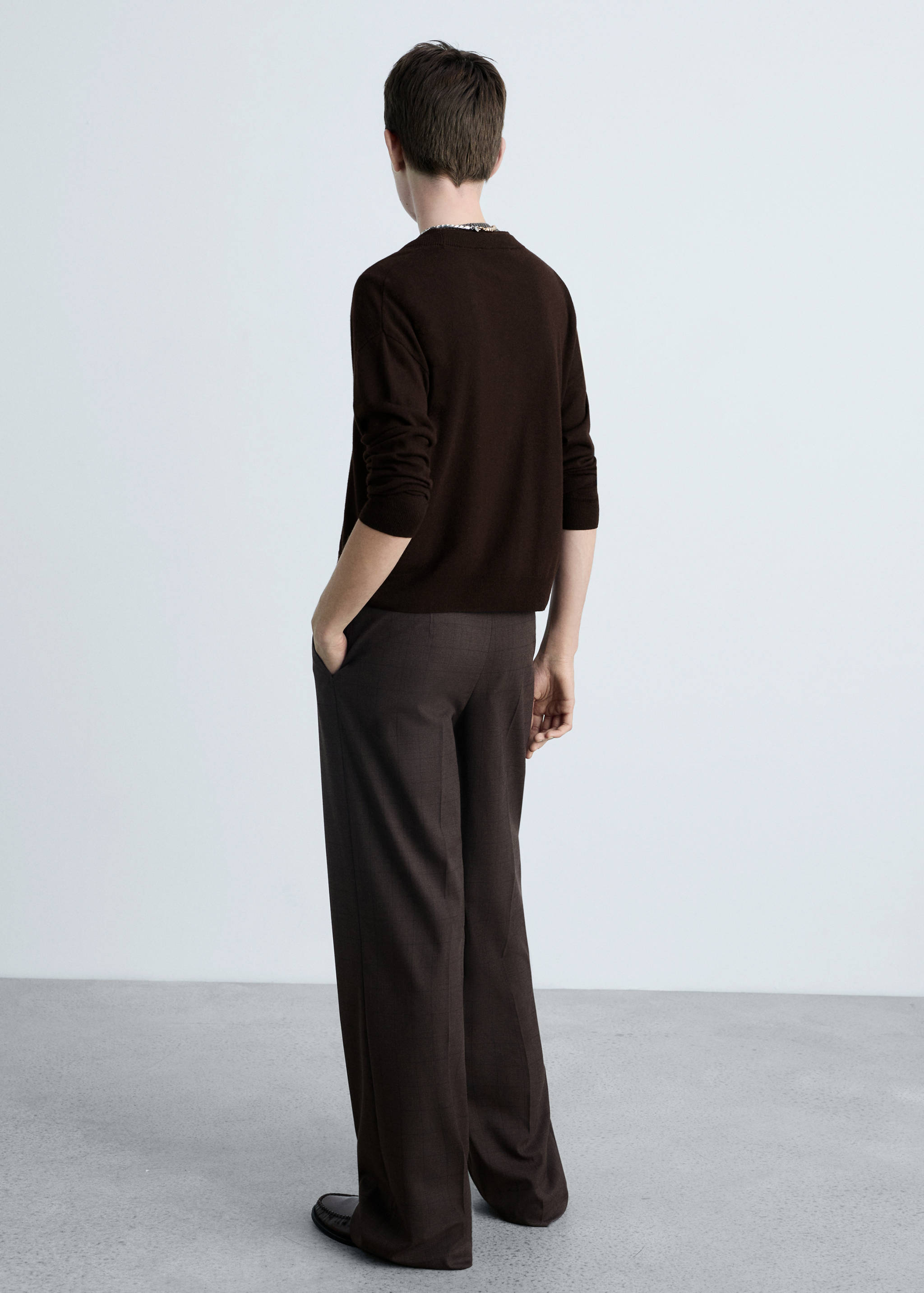 Cardigan maille col V - Verso de l’article