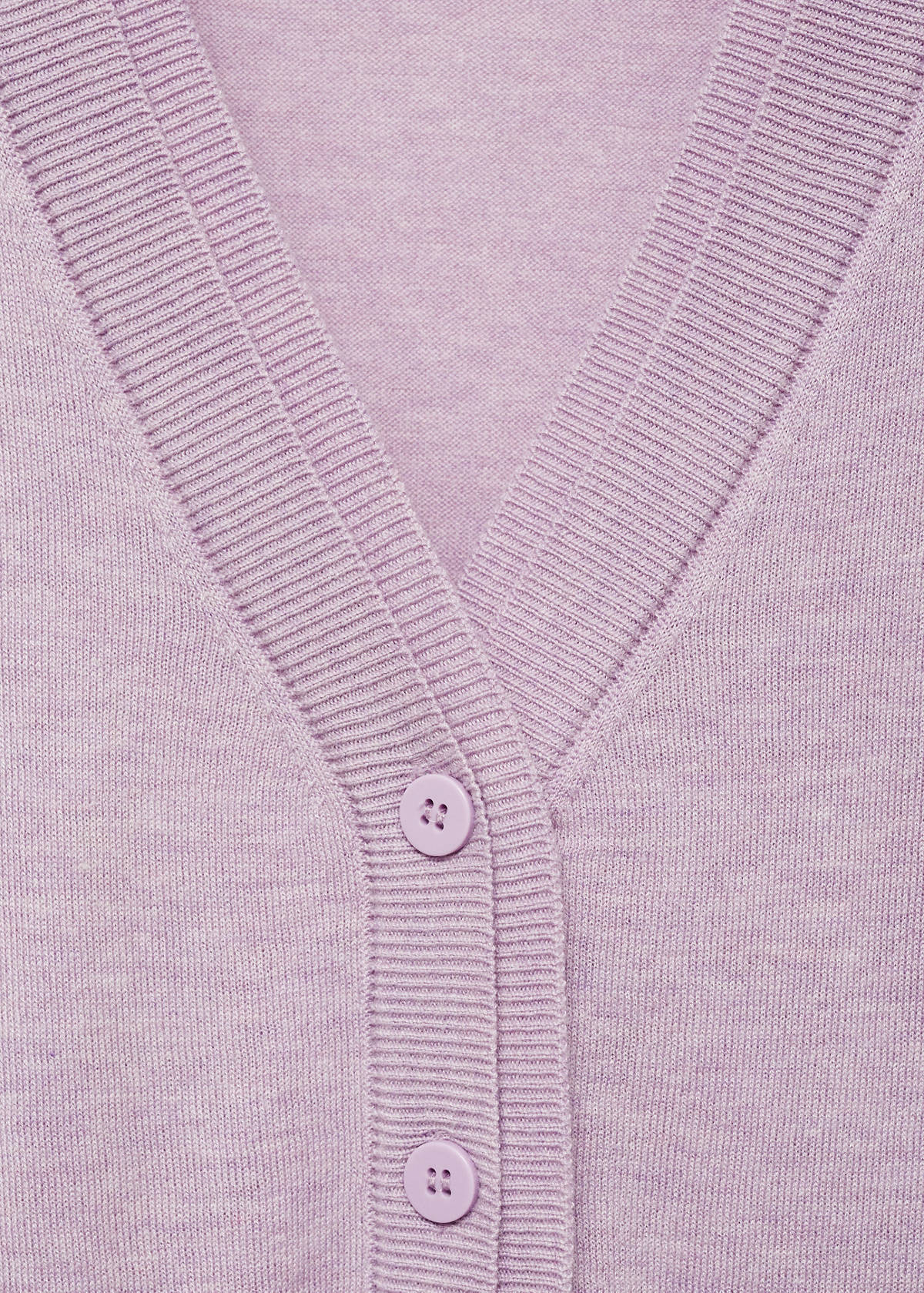 V-neck knitted cardigan — Light/Pastel Purple