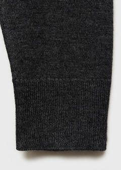 V-neck knitted cardigan — Dark Heather Grey 7