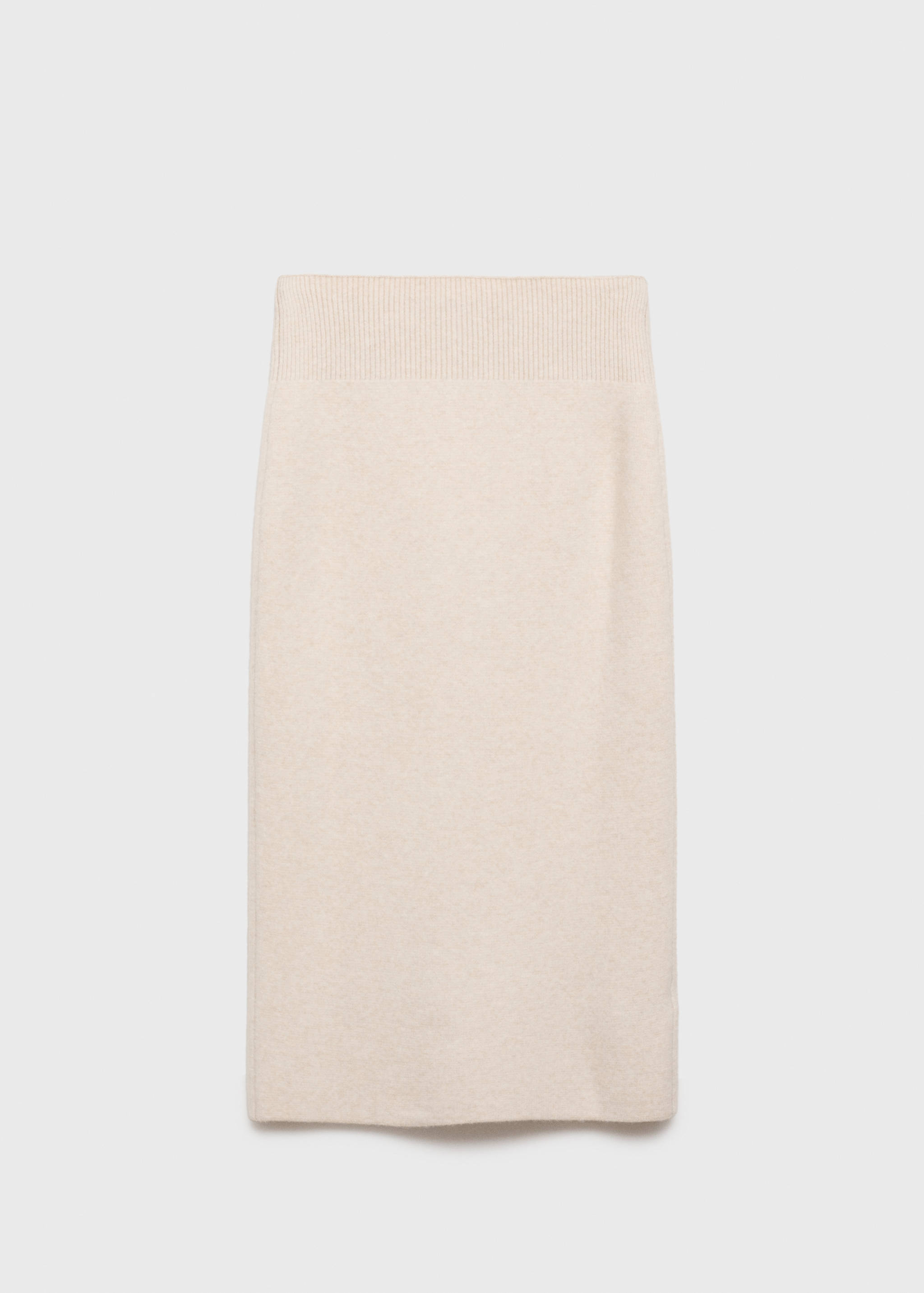 Zipper knit midi skirt - Article without model