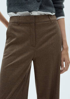 Mid-rise wide leg trousers — Blue 5