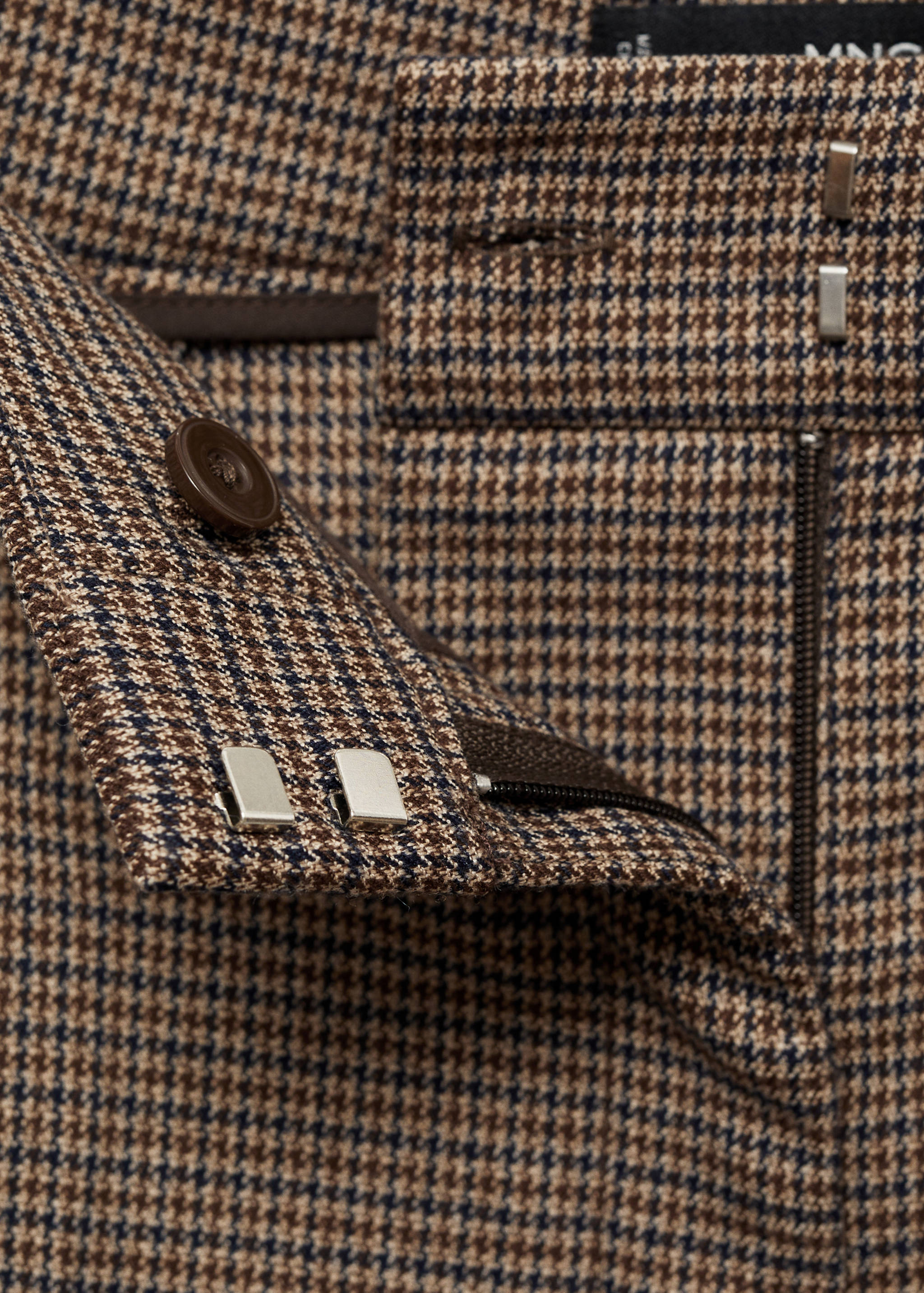 Mid-rise wide leg trousers - Details of the article 0