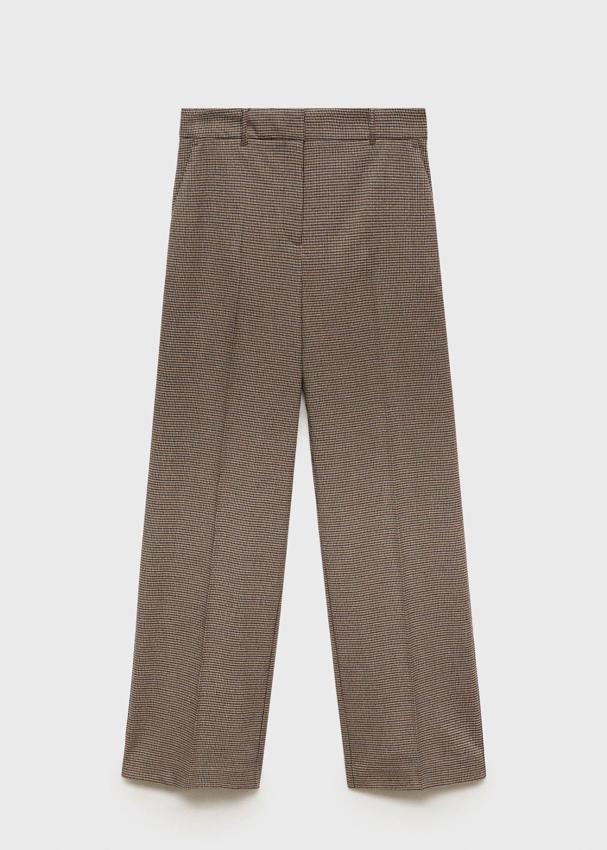 Mid-rise wide leg trousers — Blue