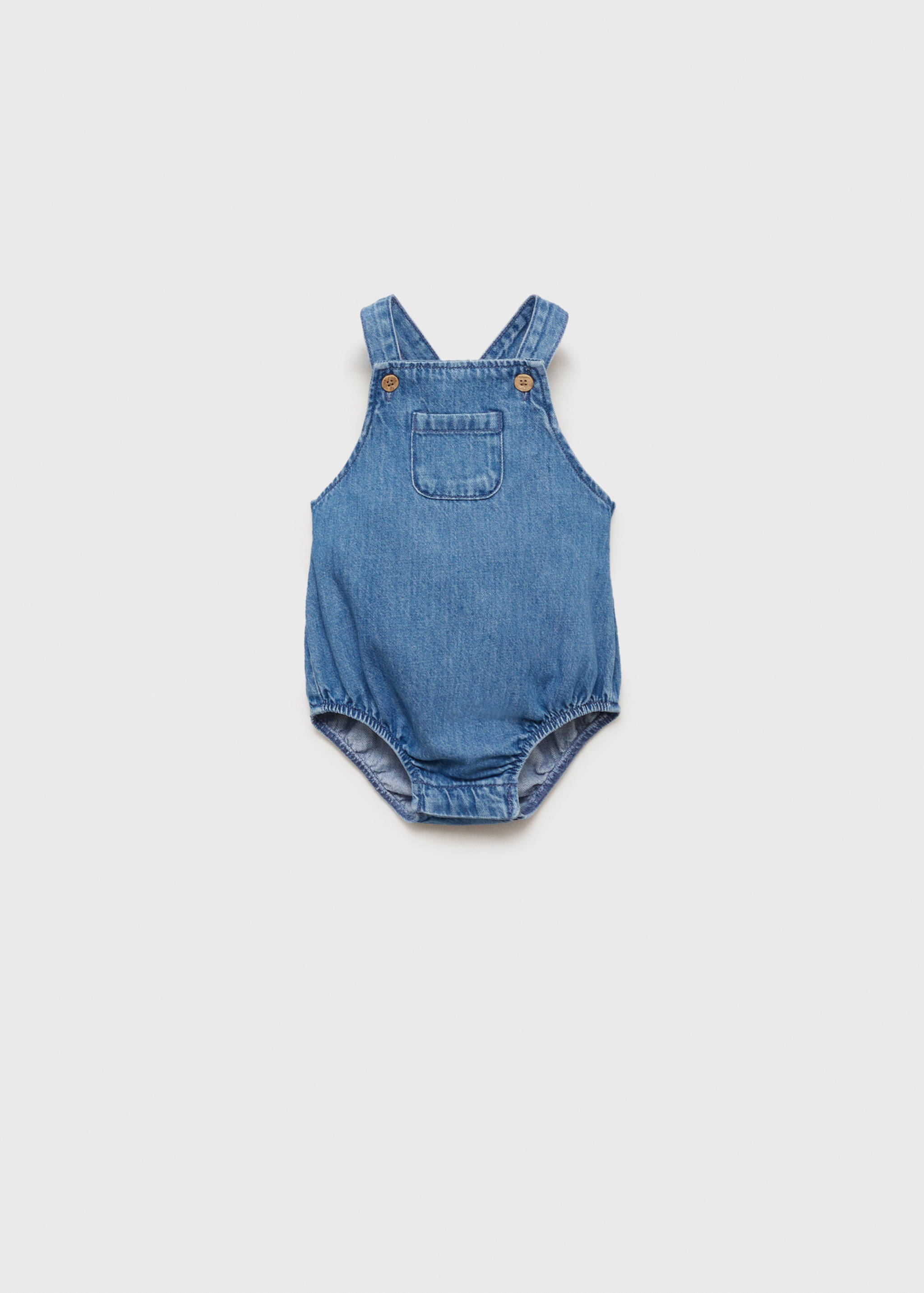 Denim cotton romper - Article without model