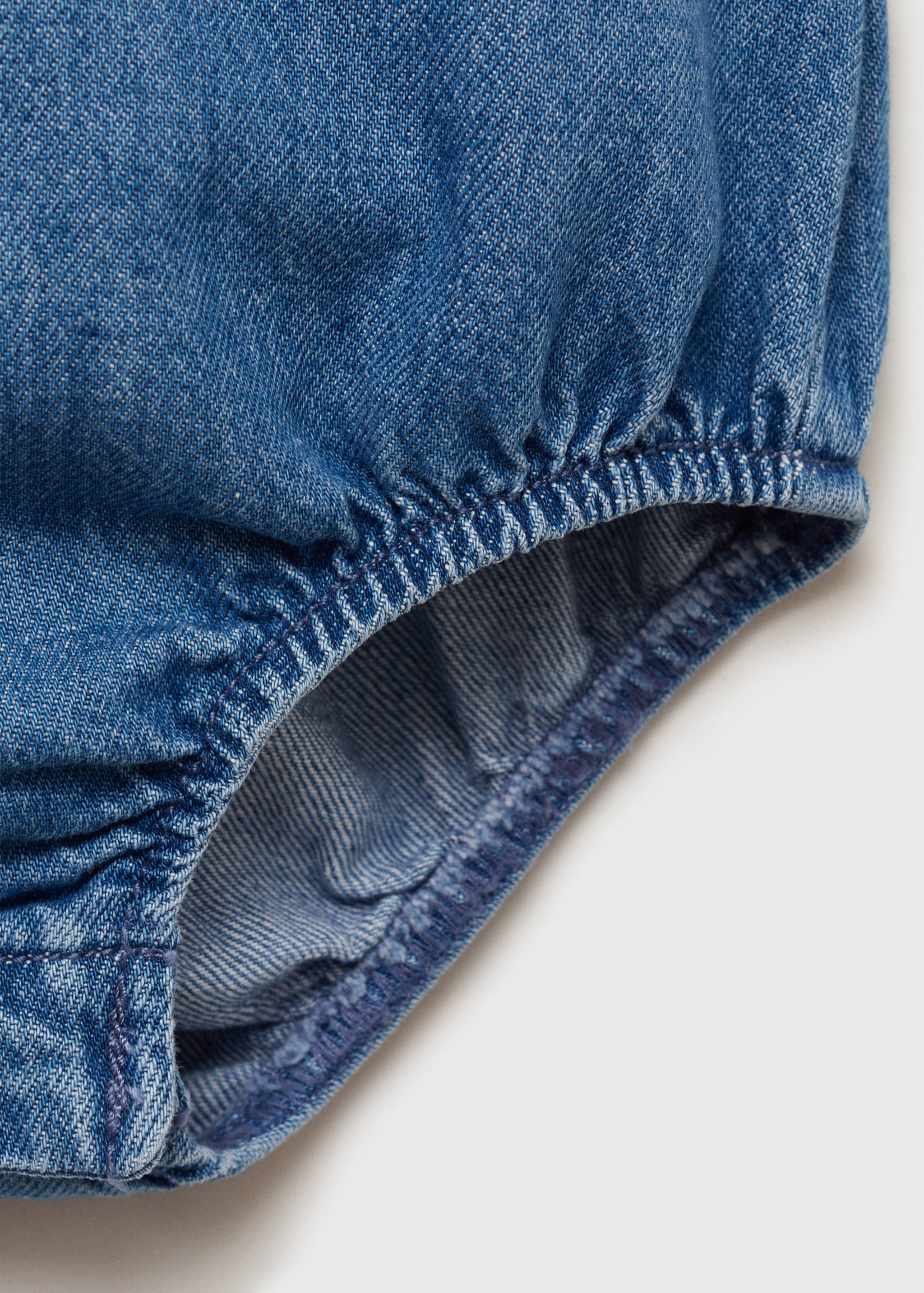 Denim cotton romper - Details of the article 8