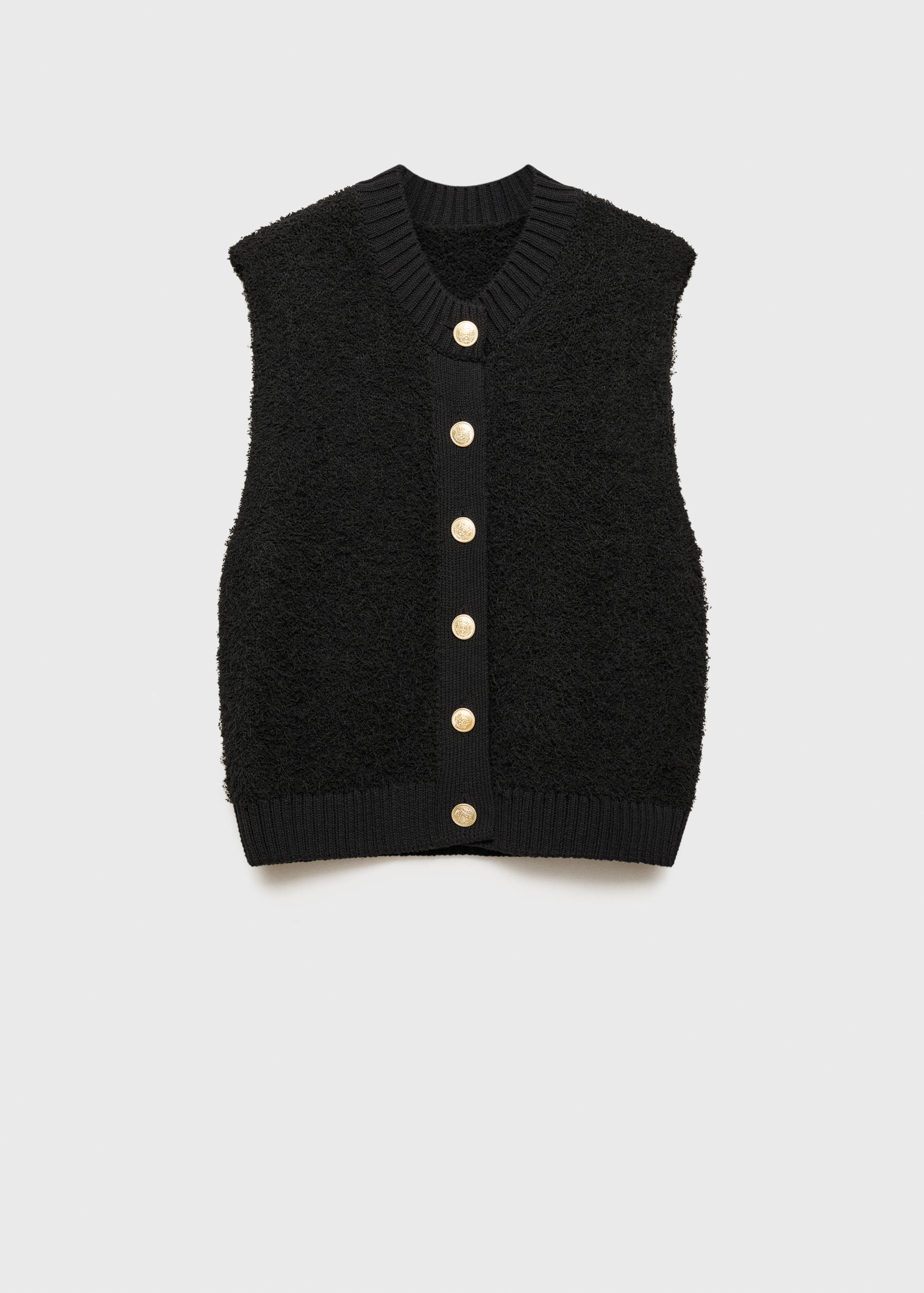 Knitted vest with buttons - Article without model
