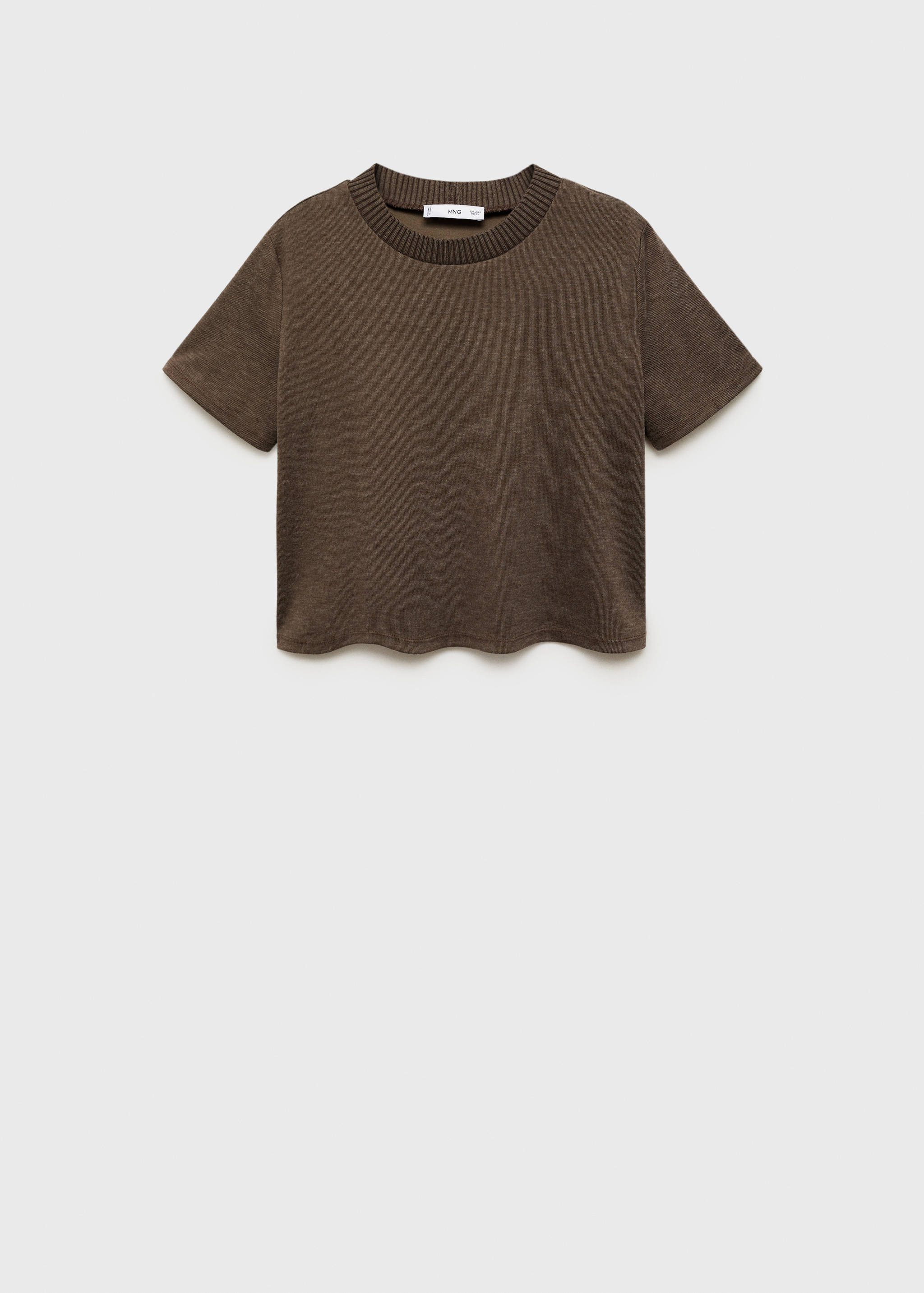 Short-sleeve knitted t-shirt - Article without model