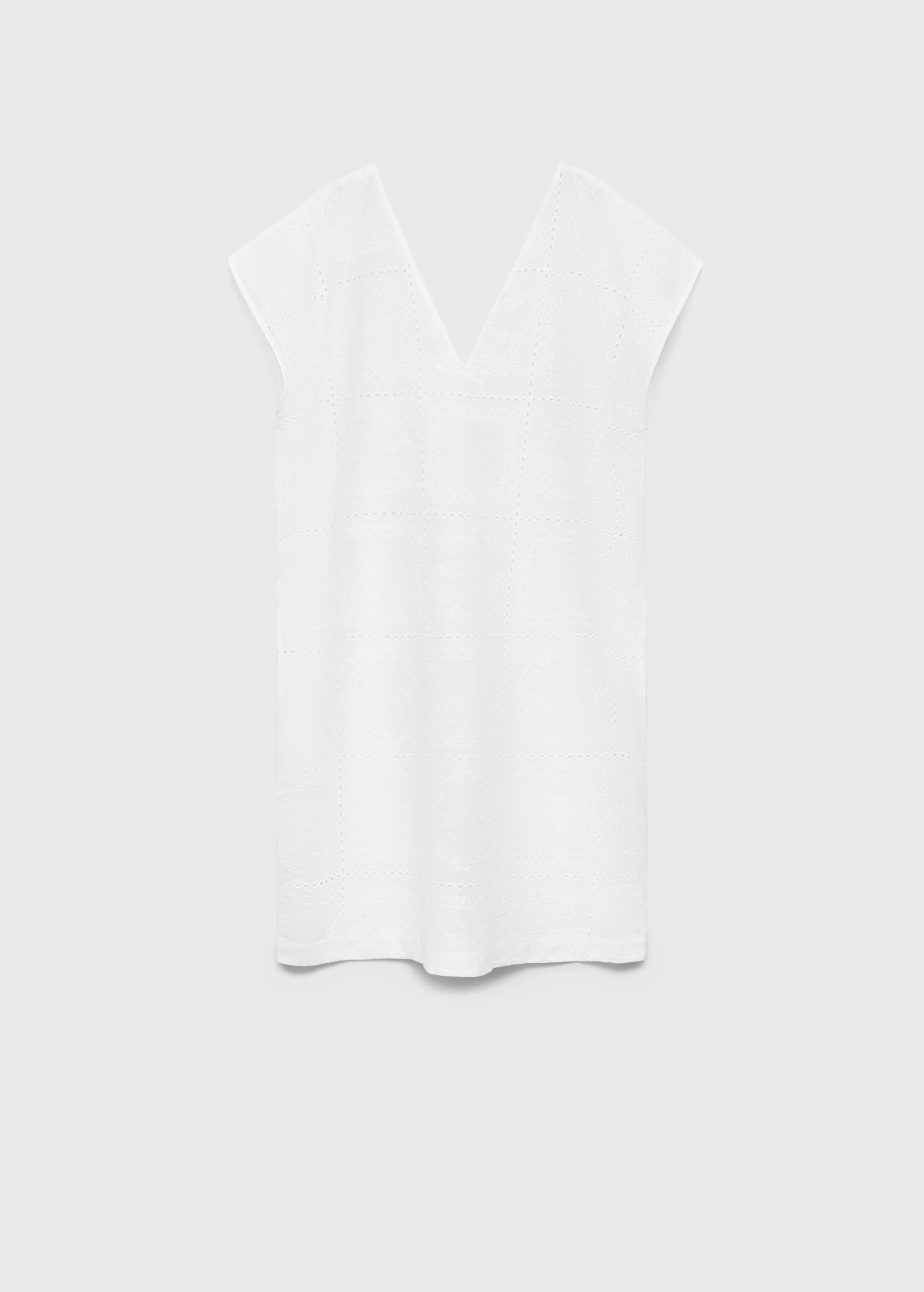 100% ramie embroidered caftan - Article without model