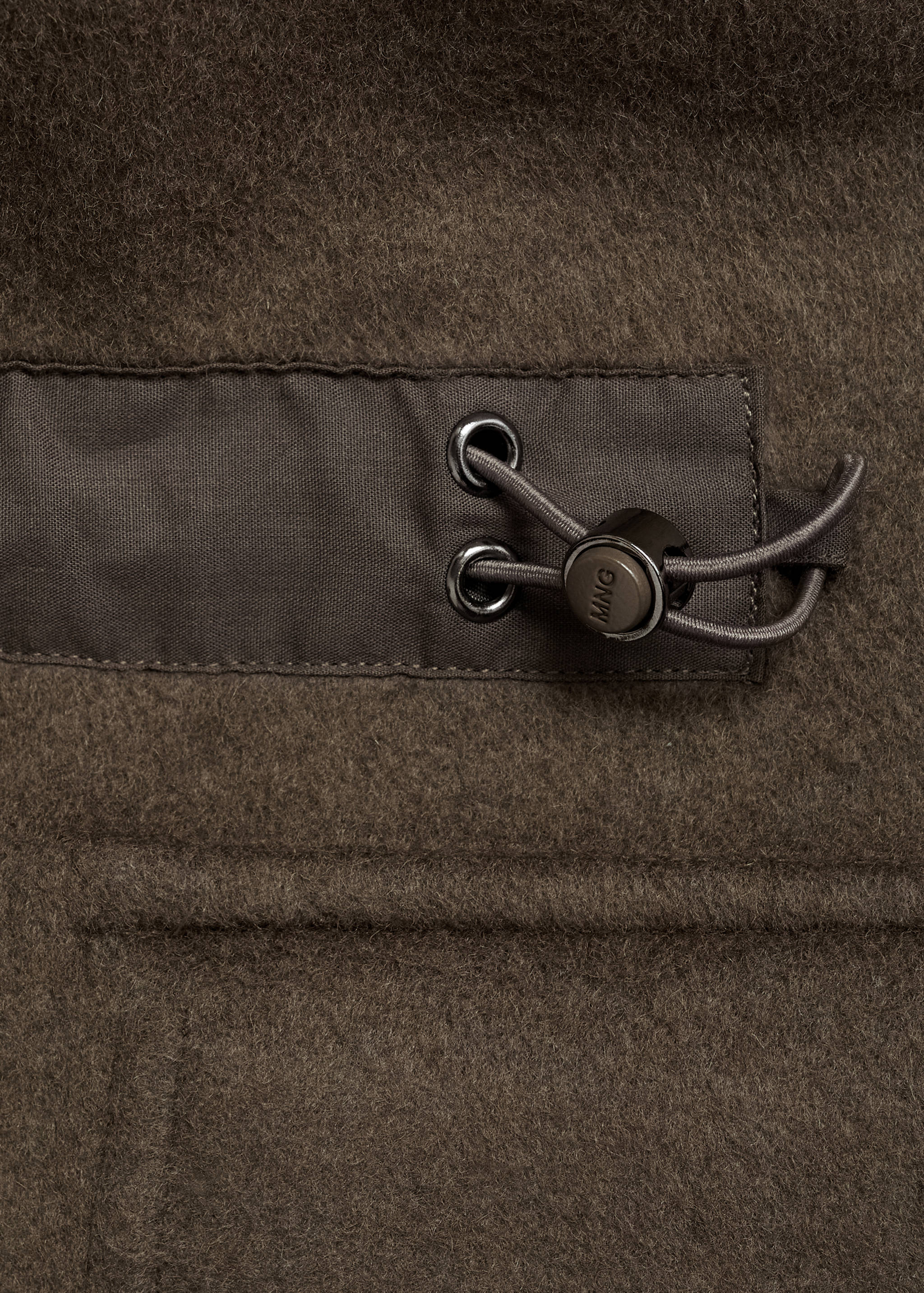 Wool-blend flannel overshirt - Details of the article 0