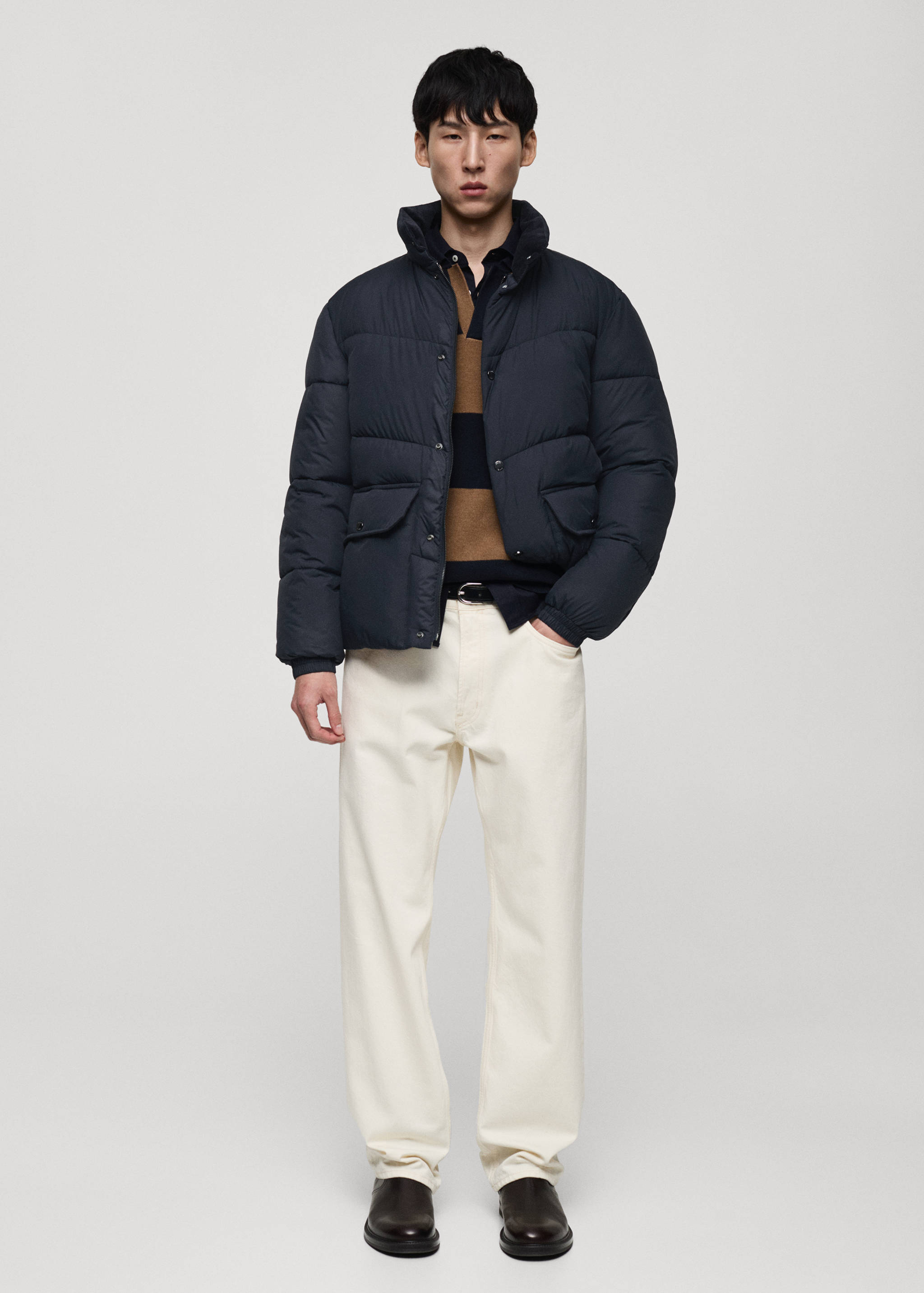 Water-repellent quilted anorak - General plane