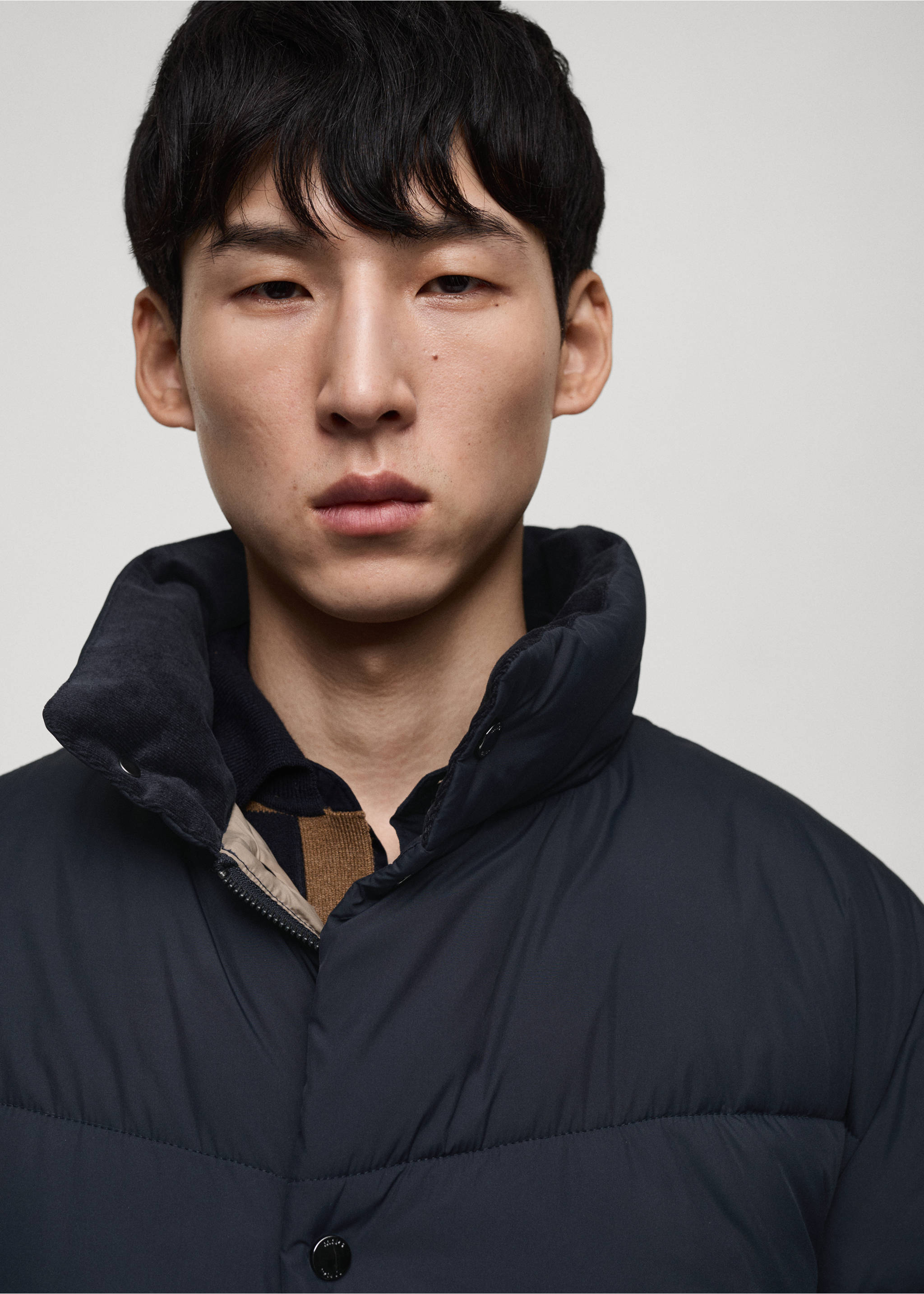 Su tutmaz kapitone anorak - Ürün detayı 1, Lacivert. Ref: 87090574-00.