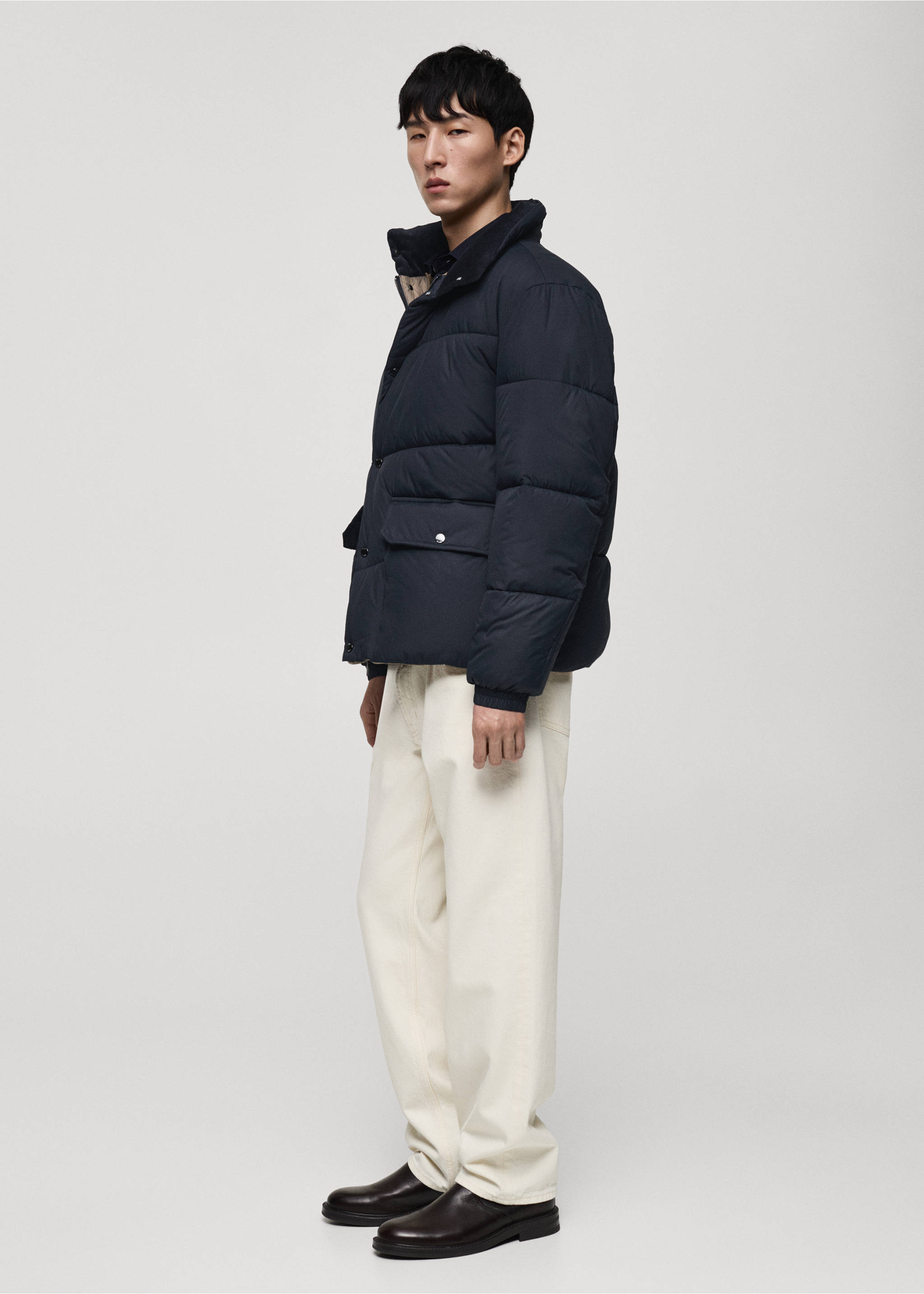 Su tutmaz kapitone anorak - Ürün detayı 2, Lacivert. Ref: 87090574-00.
