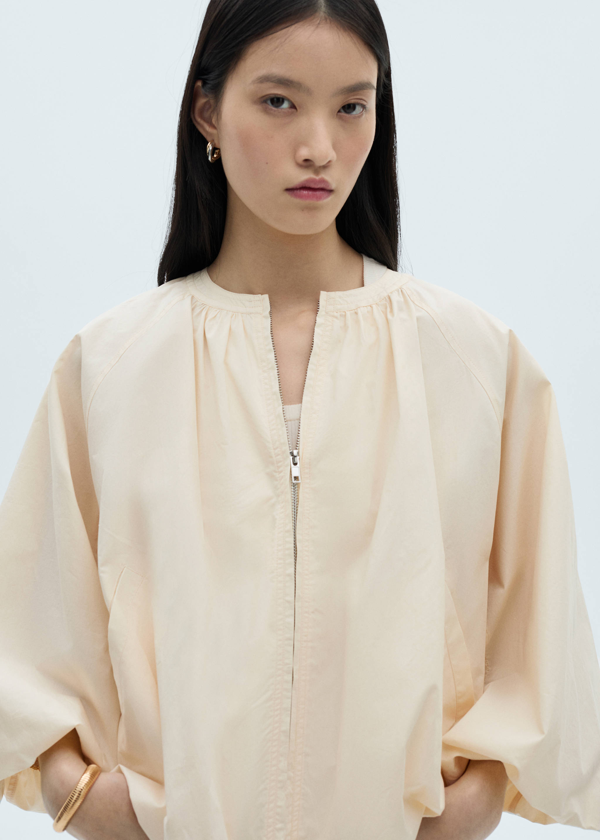 Cotton puffer jacket - Details of the article 1