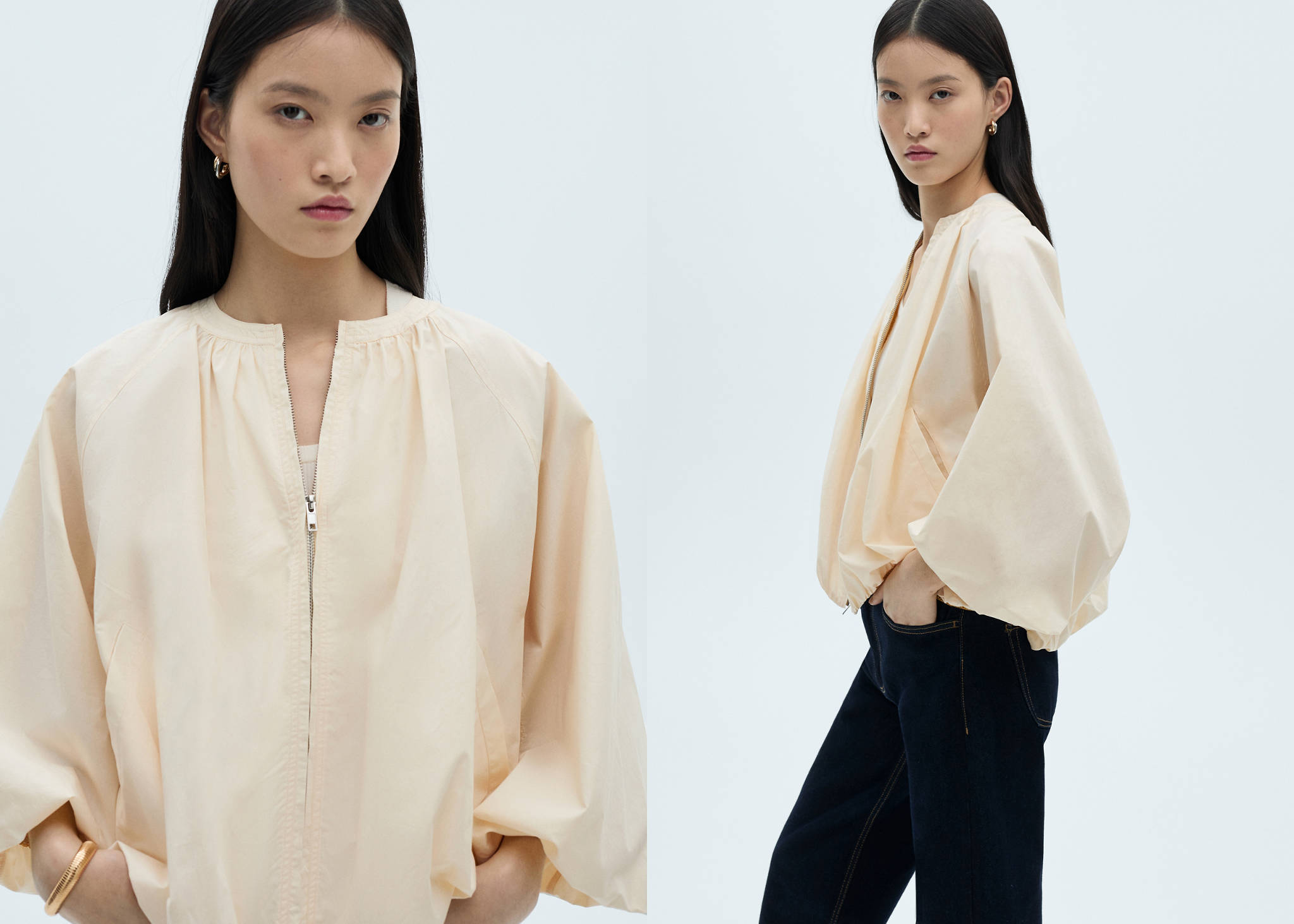 Cotton puffer jacket - Panoramic plane