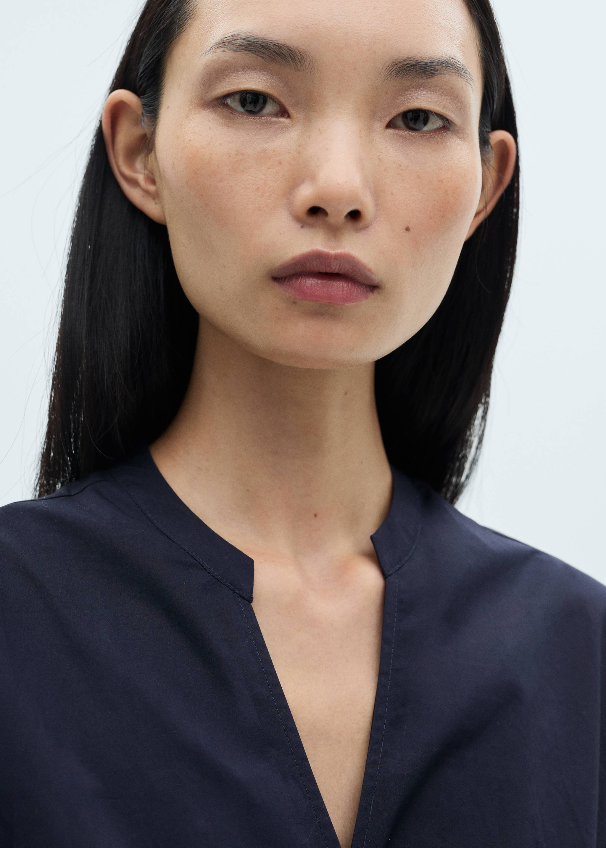 Cotton wrap dress - Details of the article 1