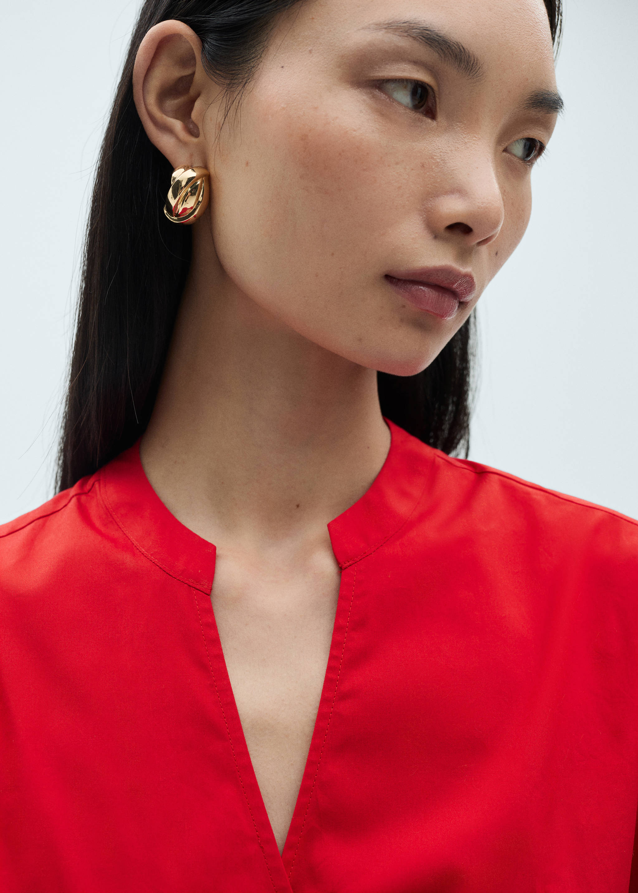 Vestido cruzado algodón - Detalle del artículo 1