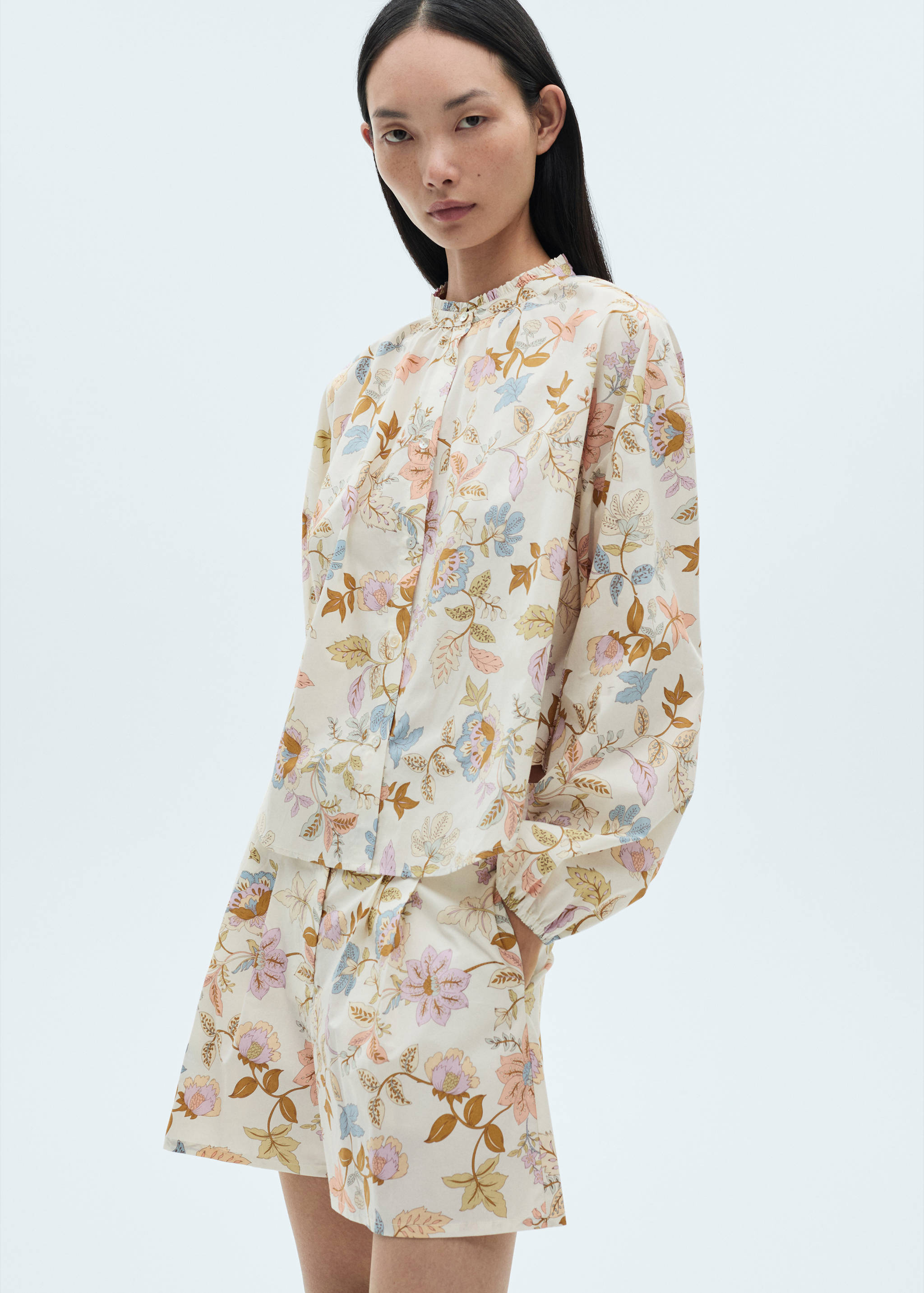 Floral dart shorts - Details of the article 1