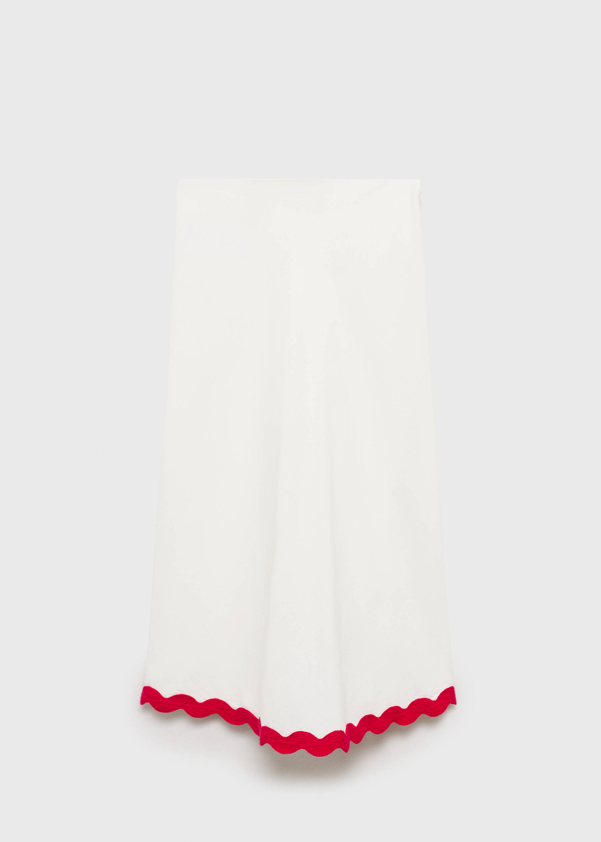 Midi-skirt with contrasting trim - Article without model