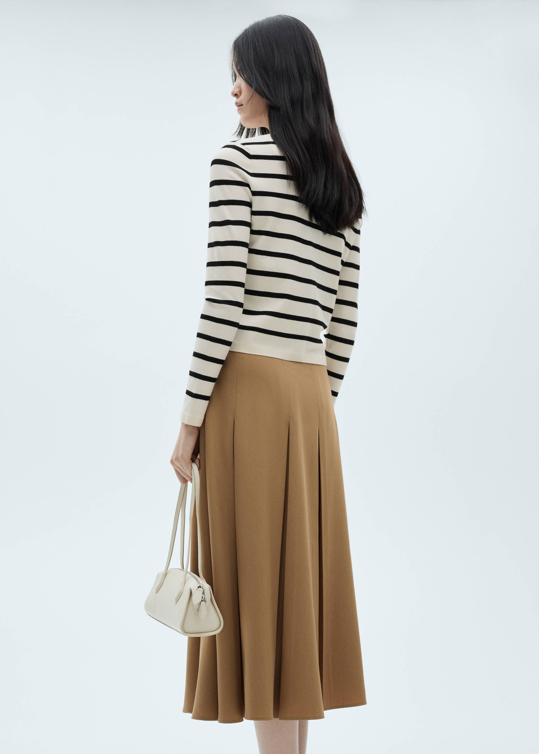 Striped knitted cardigan - Reverse of the article