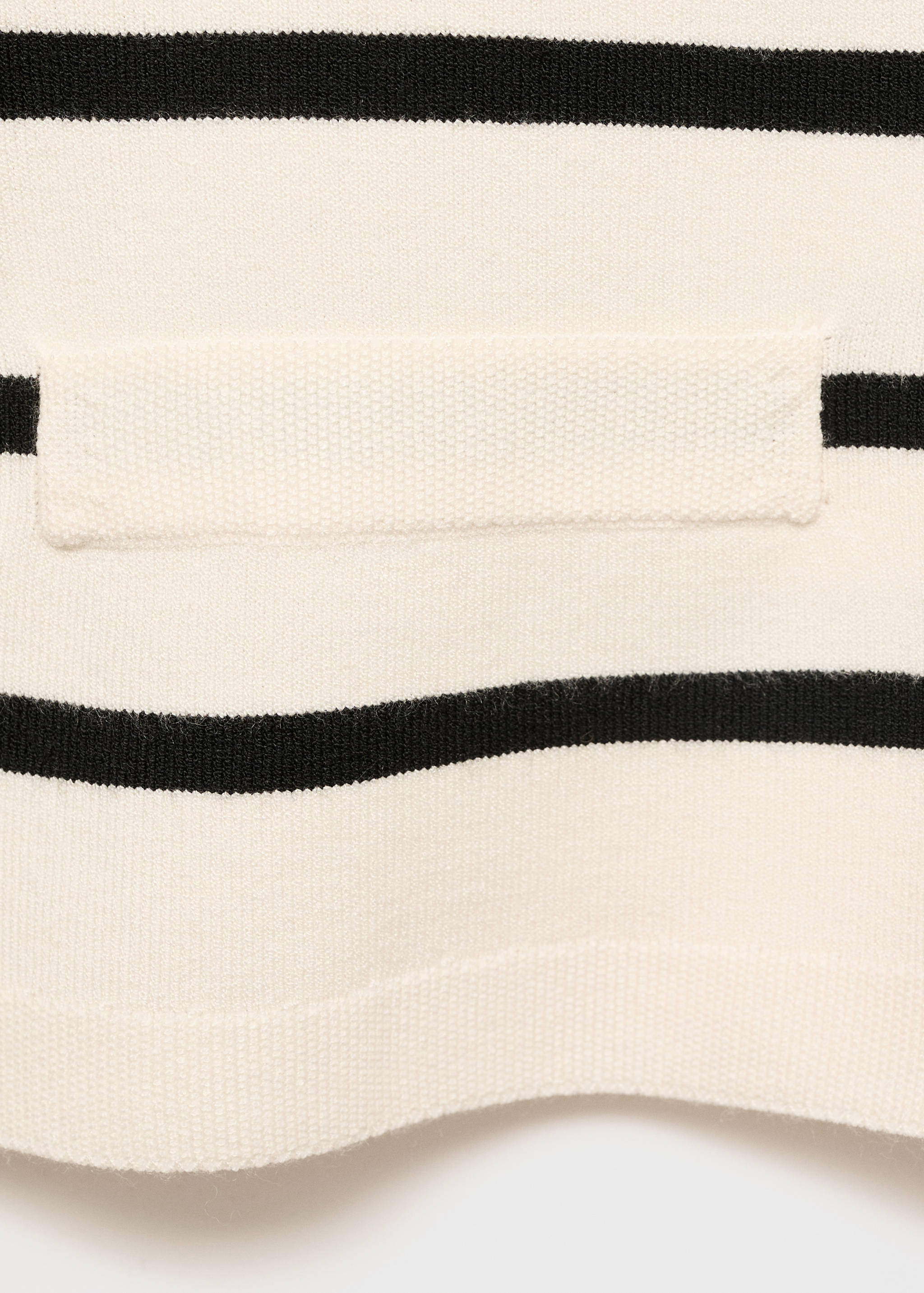 Striped knitted cardigan - Details of the article 0